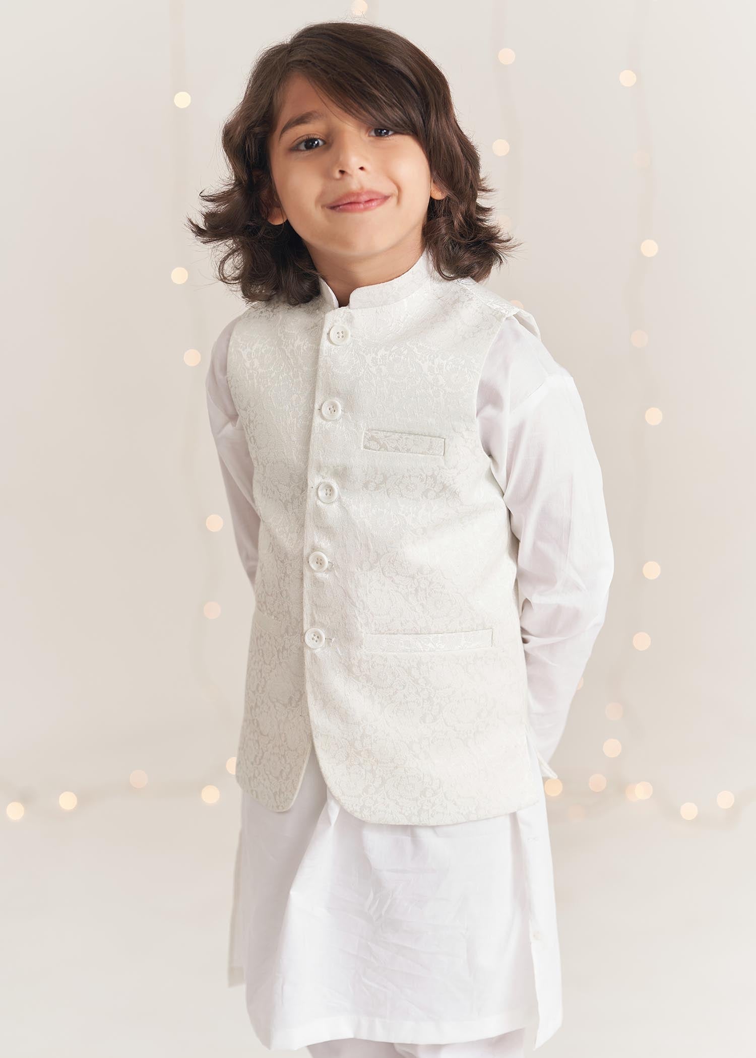 karandi Waistcoat in White