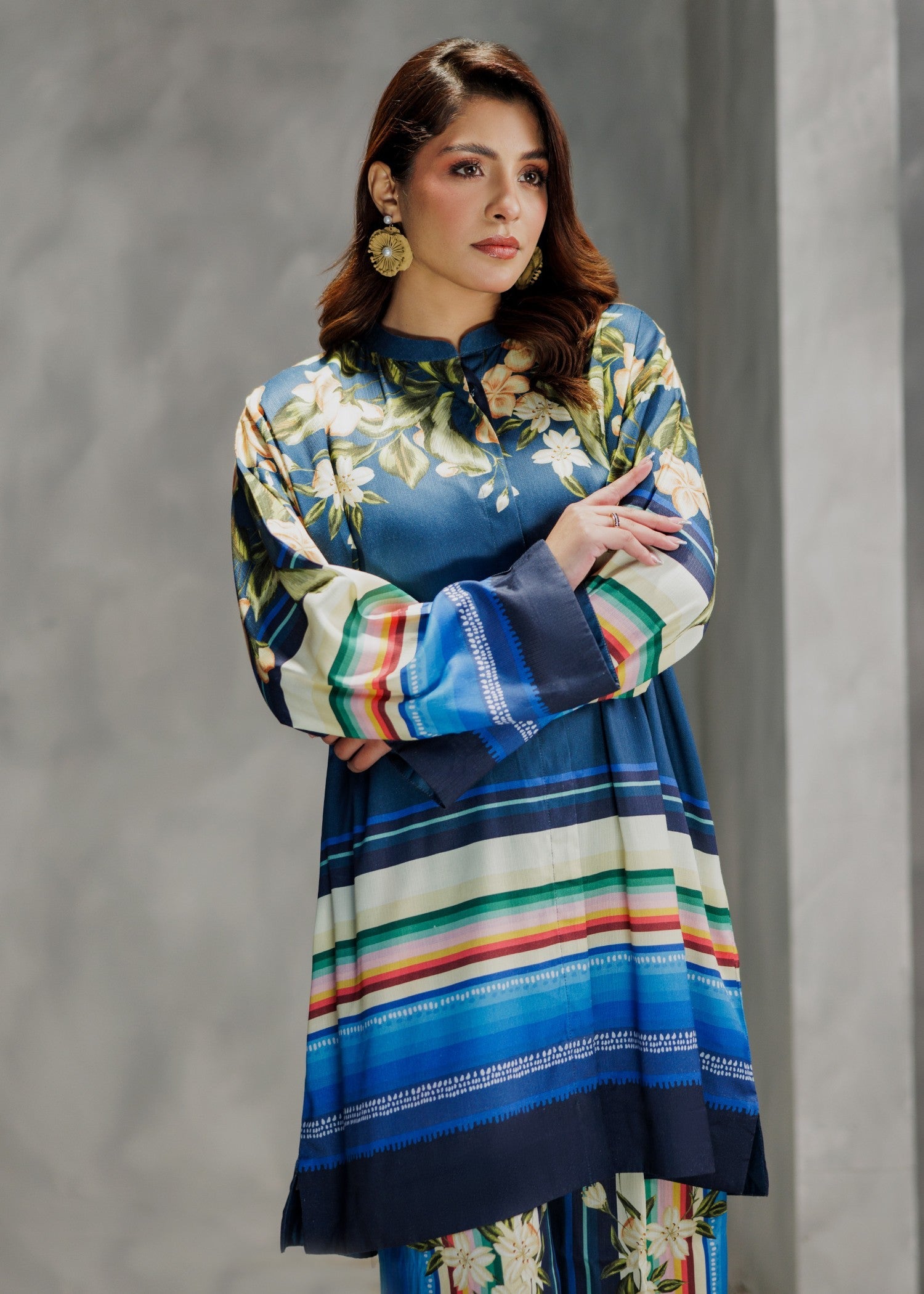 viscose Co ord Sets in Navy blue