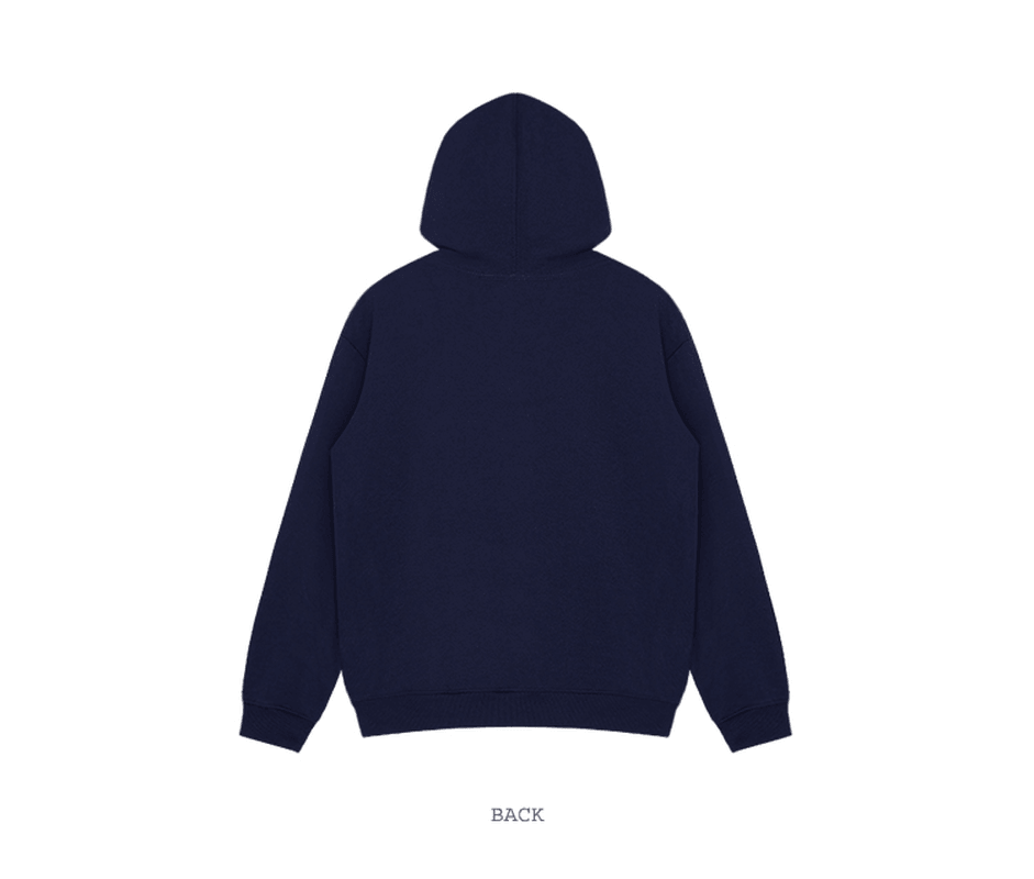 Retro Font European and American Style plus Velvet Hooded Pullover Street Fried Sweater