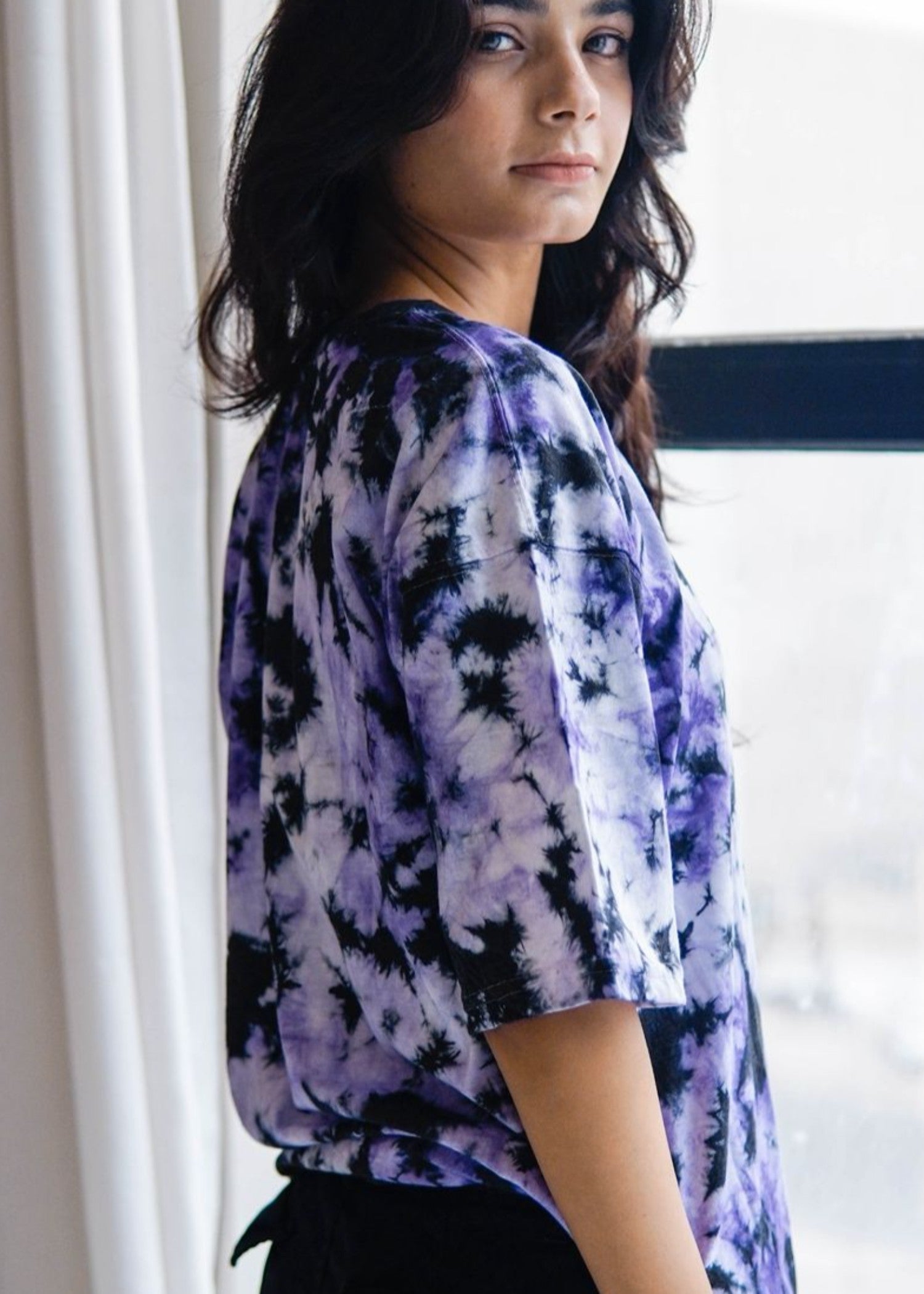 polycotton T Shirt in Royal purple