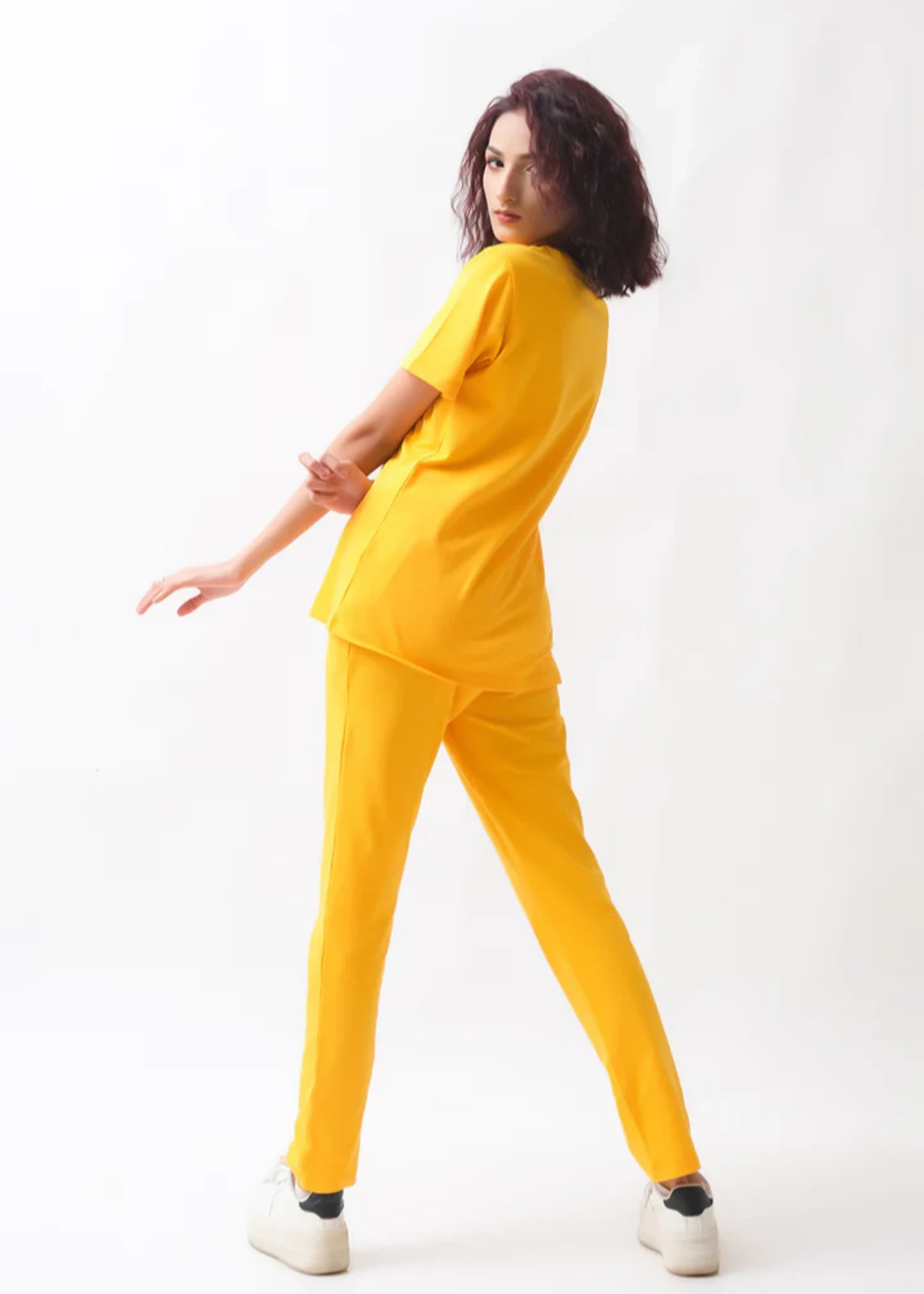jersey knit Co Ord Sets in Yellow