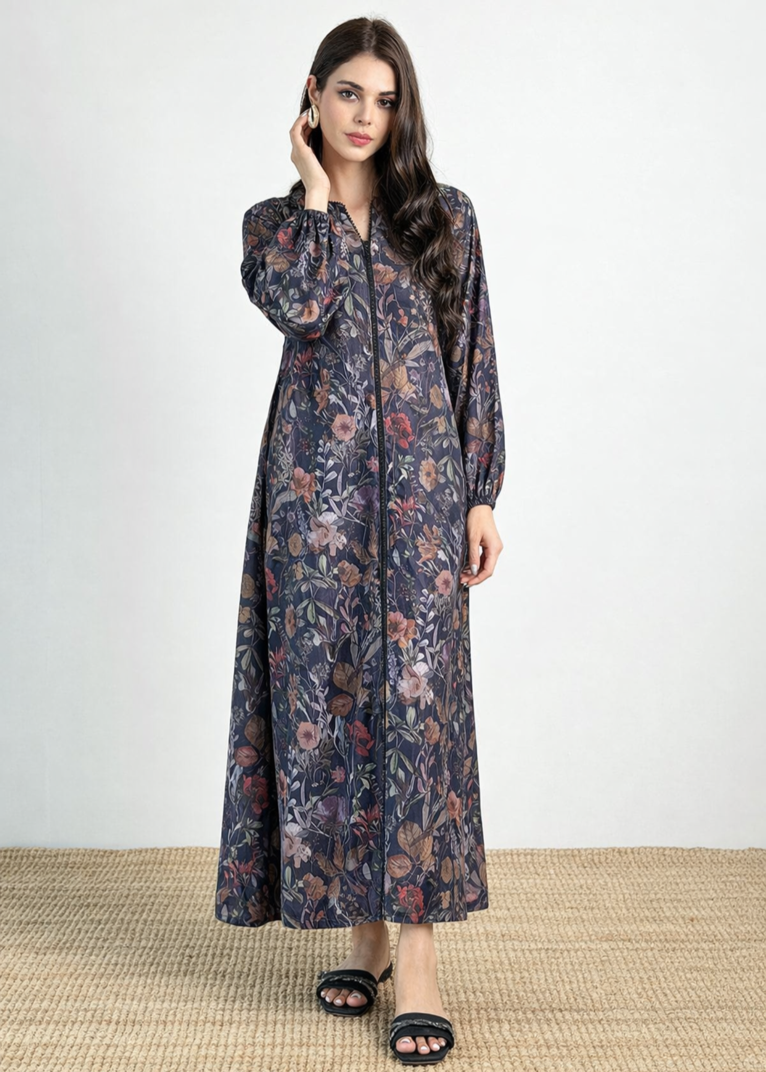 lawn Maxi in Blue, multi