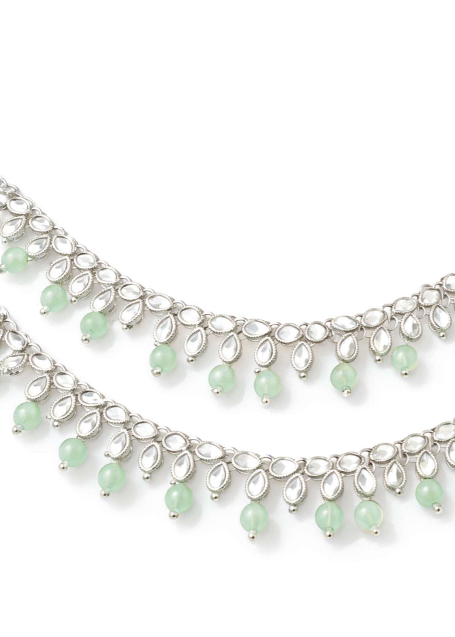 Anklet in Mint green Color by - Trendy Women Anklet WCI1750