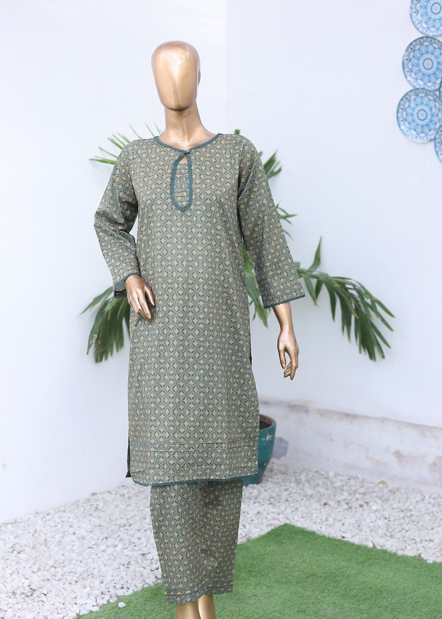lawn Co Ord Sets in Avocado green