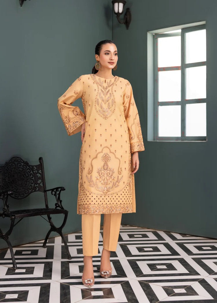 poplin Kurta Set in Beige