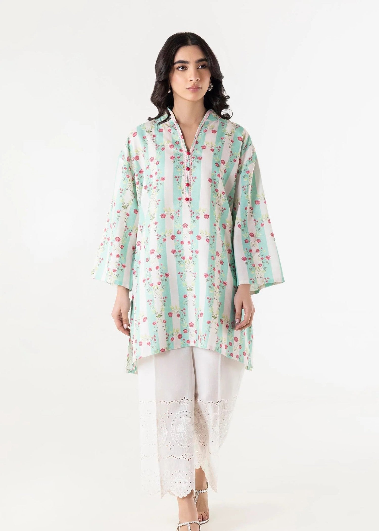 linen Kurti in Multi