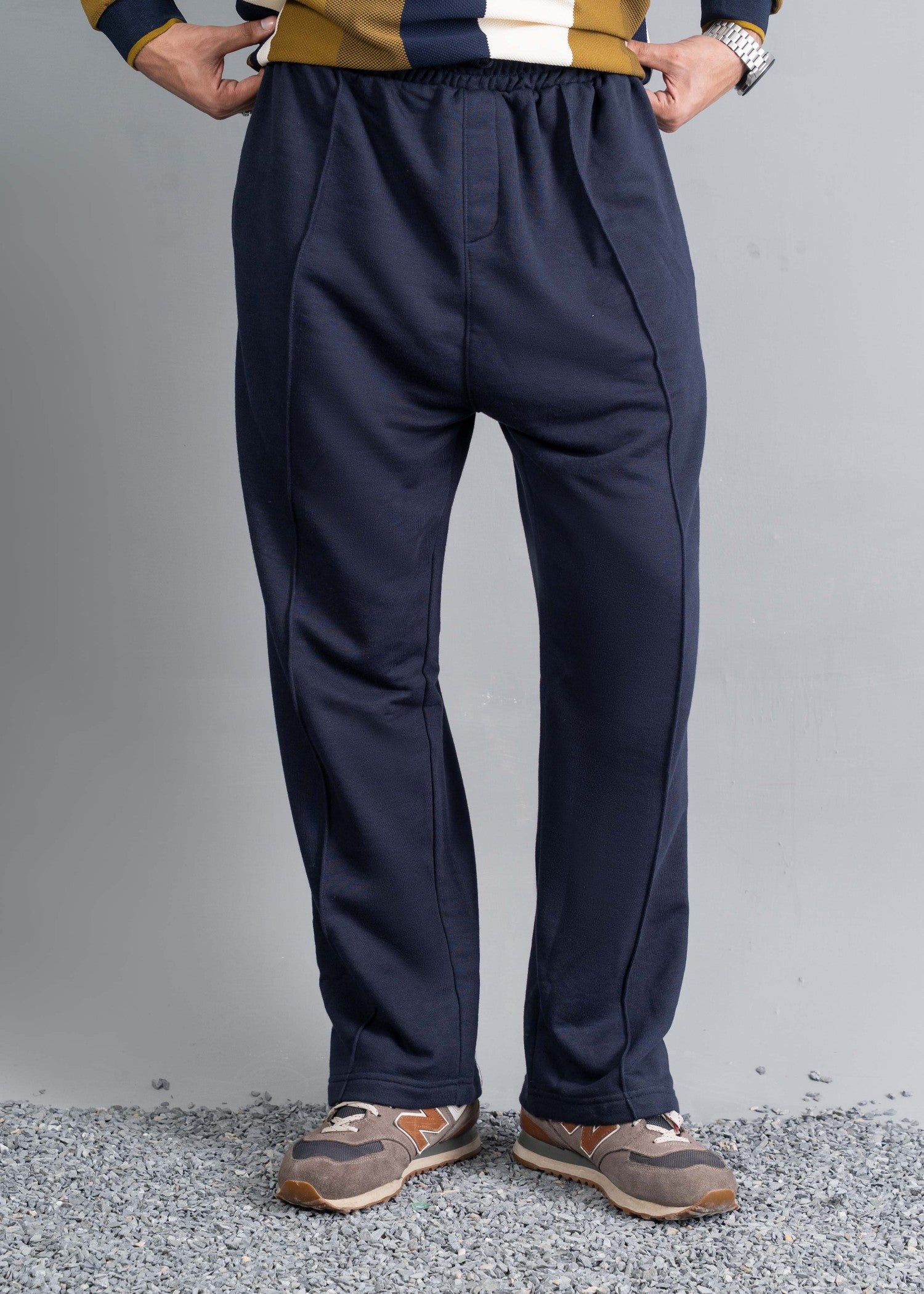 terry Trousers in Navy blue by Ecowears.Pk