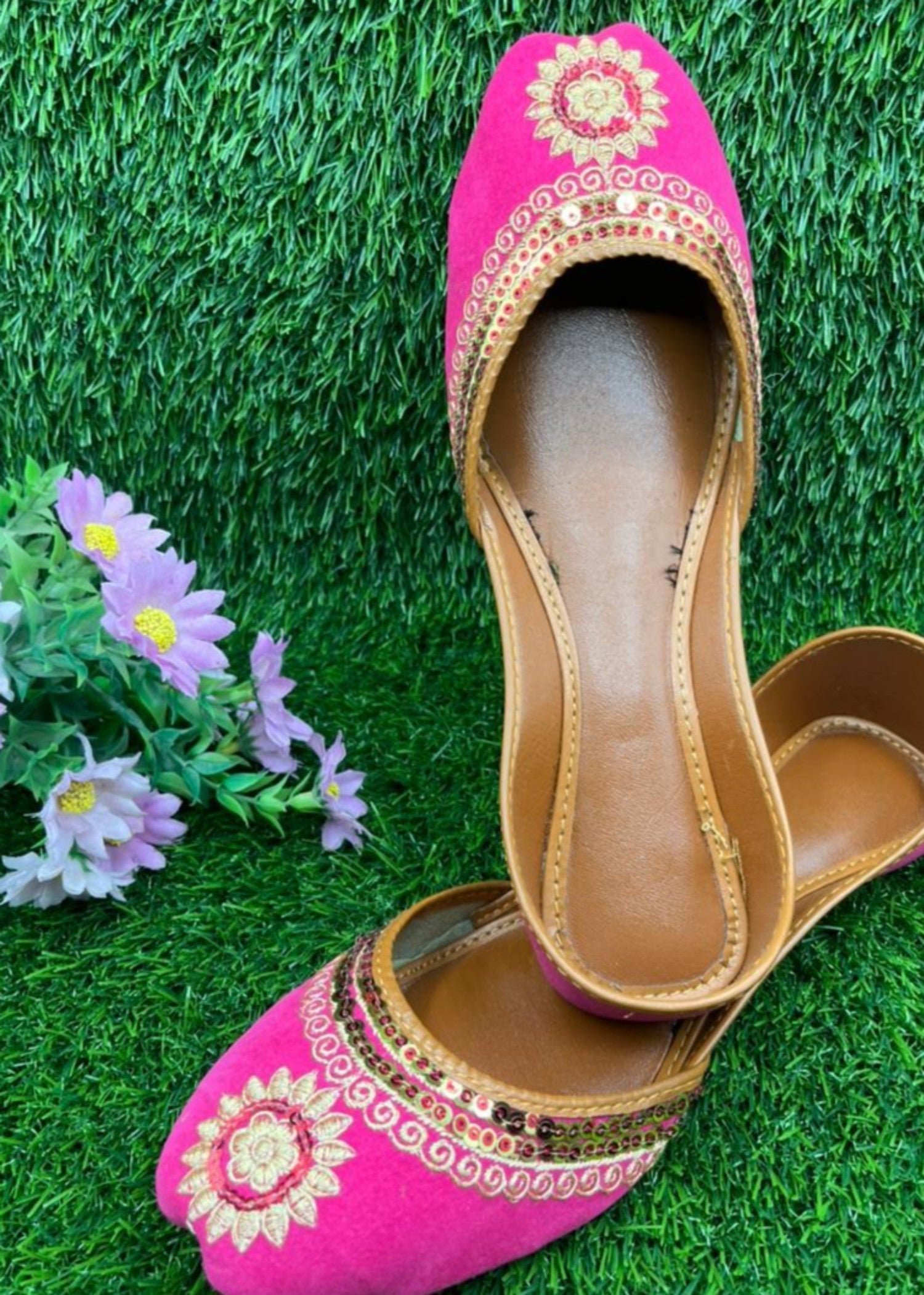 Khussa in Pink by - High Quality Women Khussa PXX6981
