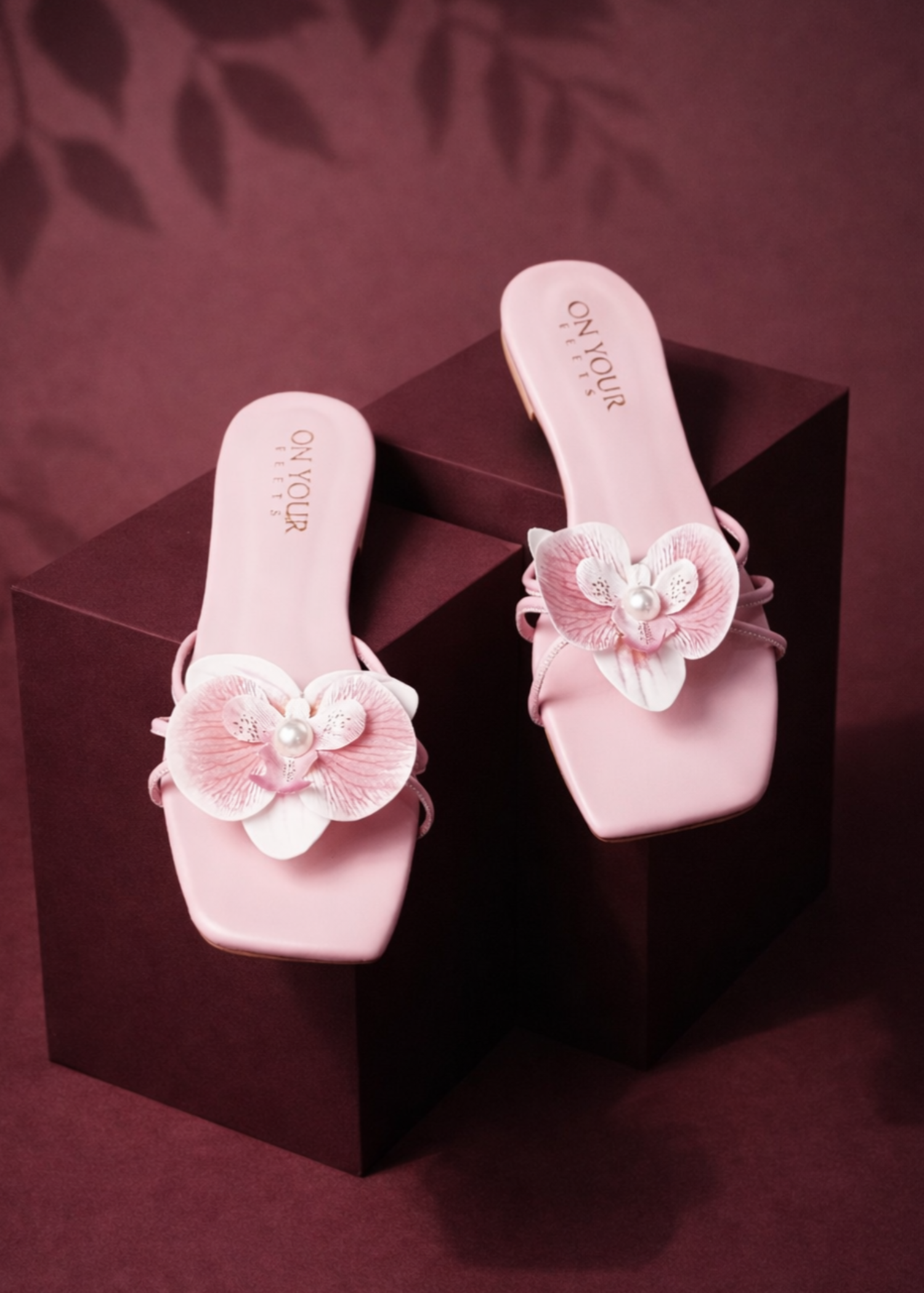 Slides in Lavender blush by - High Quality Women Slides JXJ9621