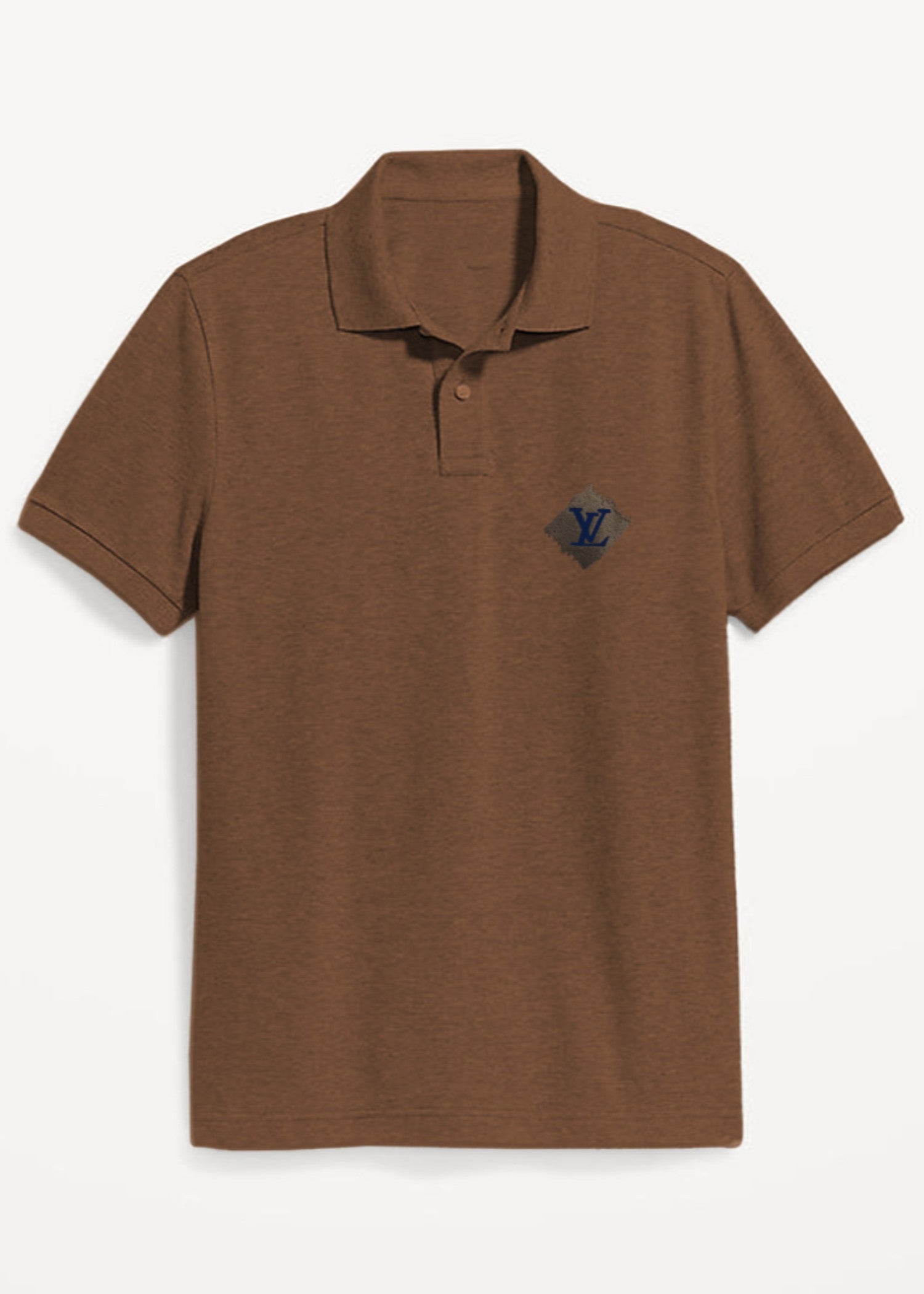 cotton pique Polo Shirt in Hazelwood brown