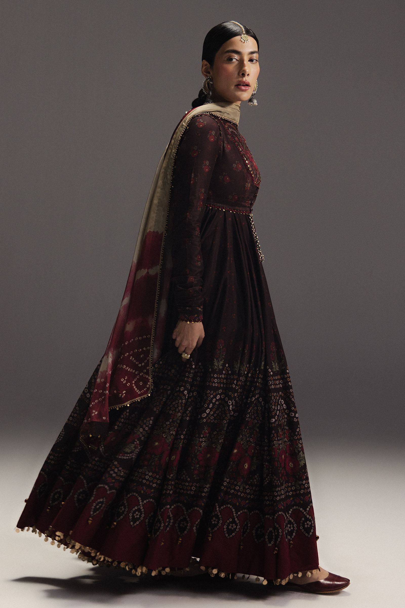Anarkali Festive Luxury Lawn – Zarmeen-D7