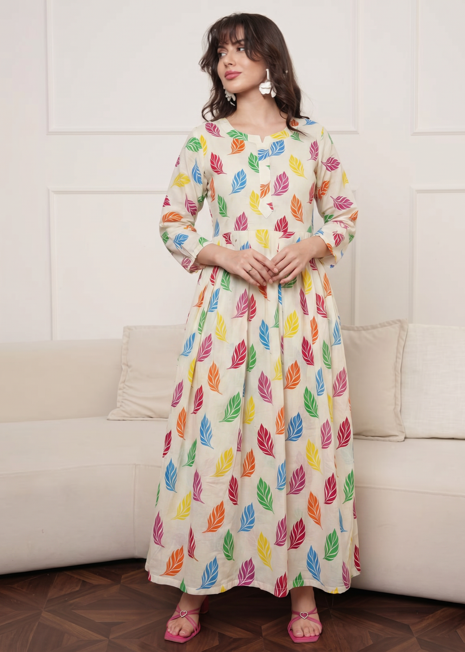 lawn Maxi in Off-white
