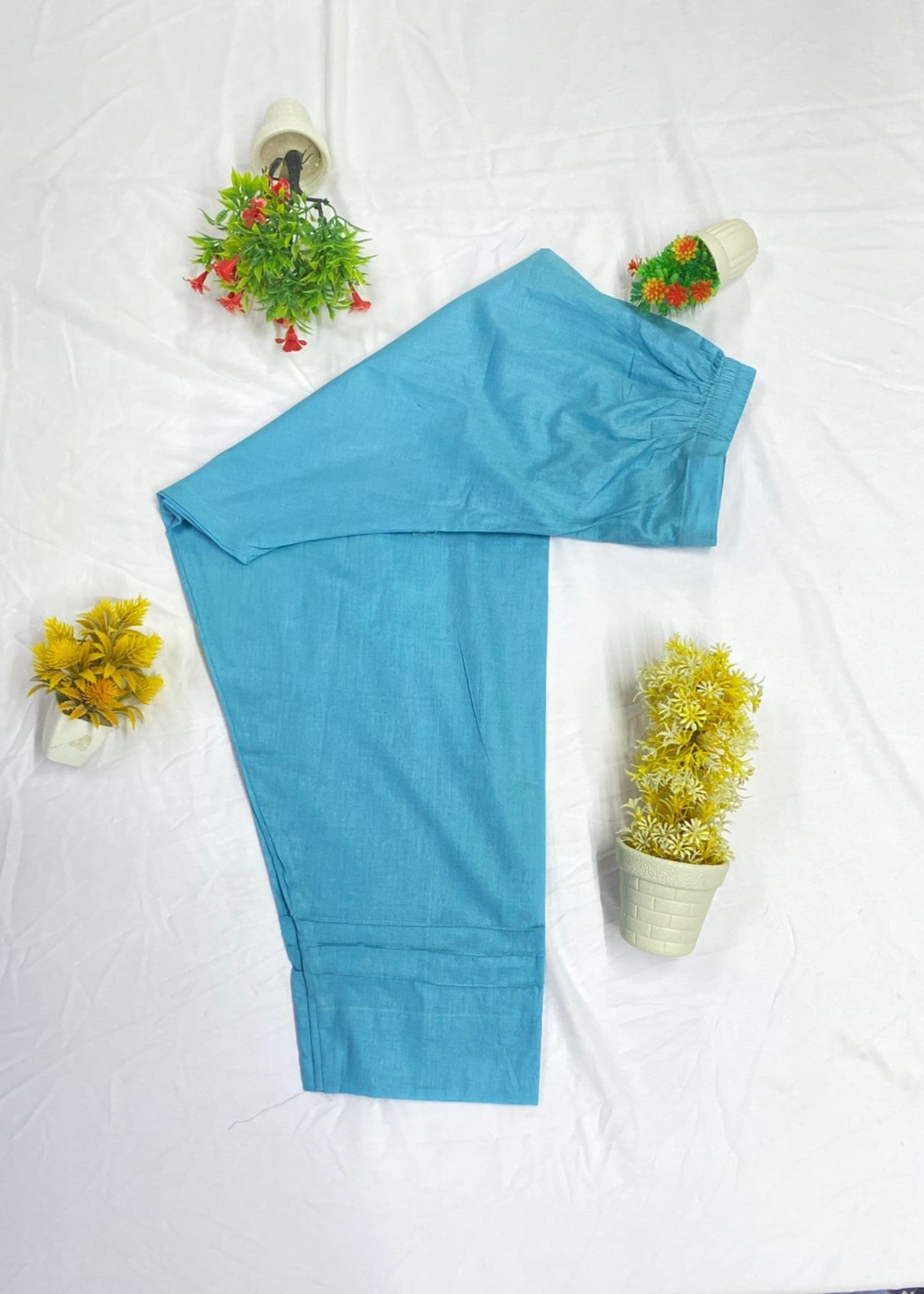 lawn Kurta Set in Aquamarine