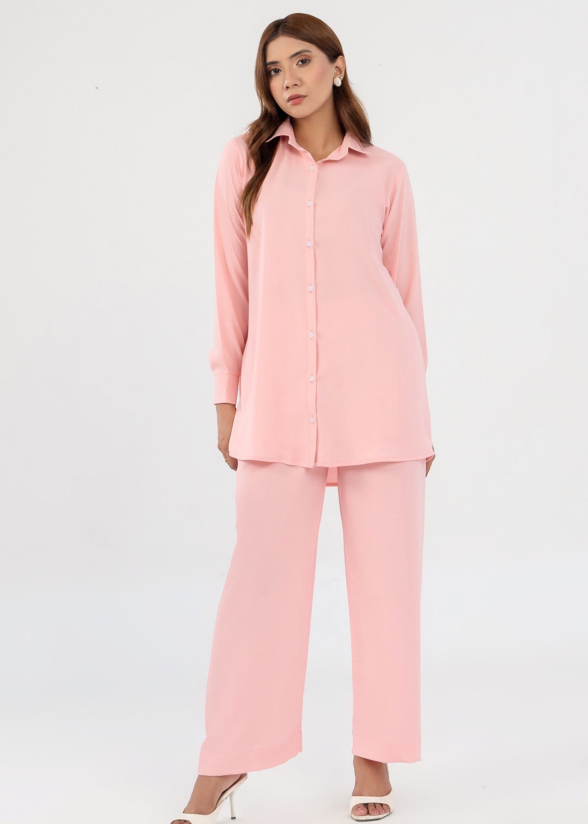 georgette Co Ord Sets in Pink