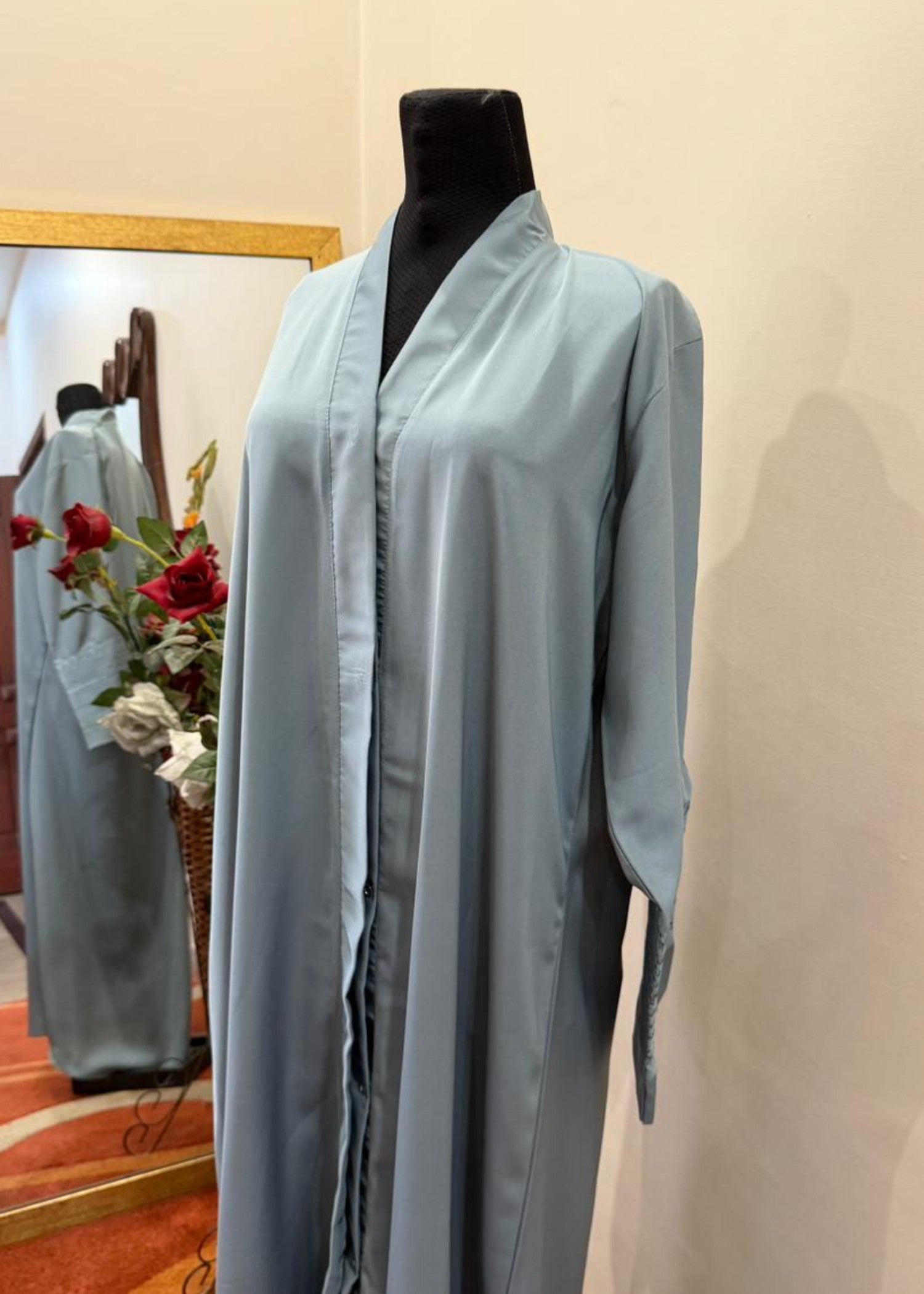 nidha blend Abaya in Cloud blue