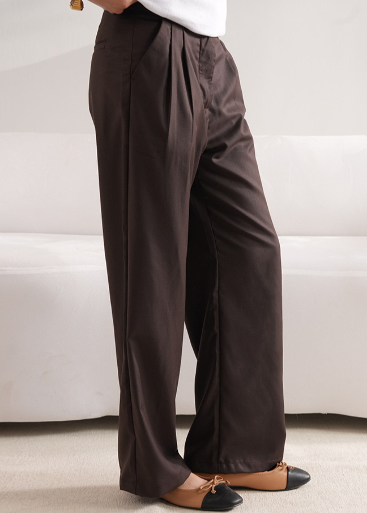 tropical Pants in Brown
