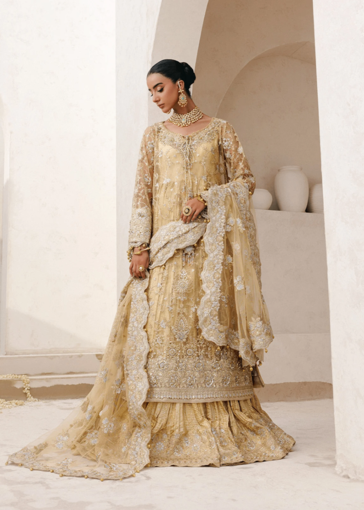 net Unstitched in Gold