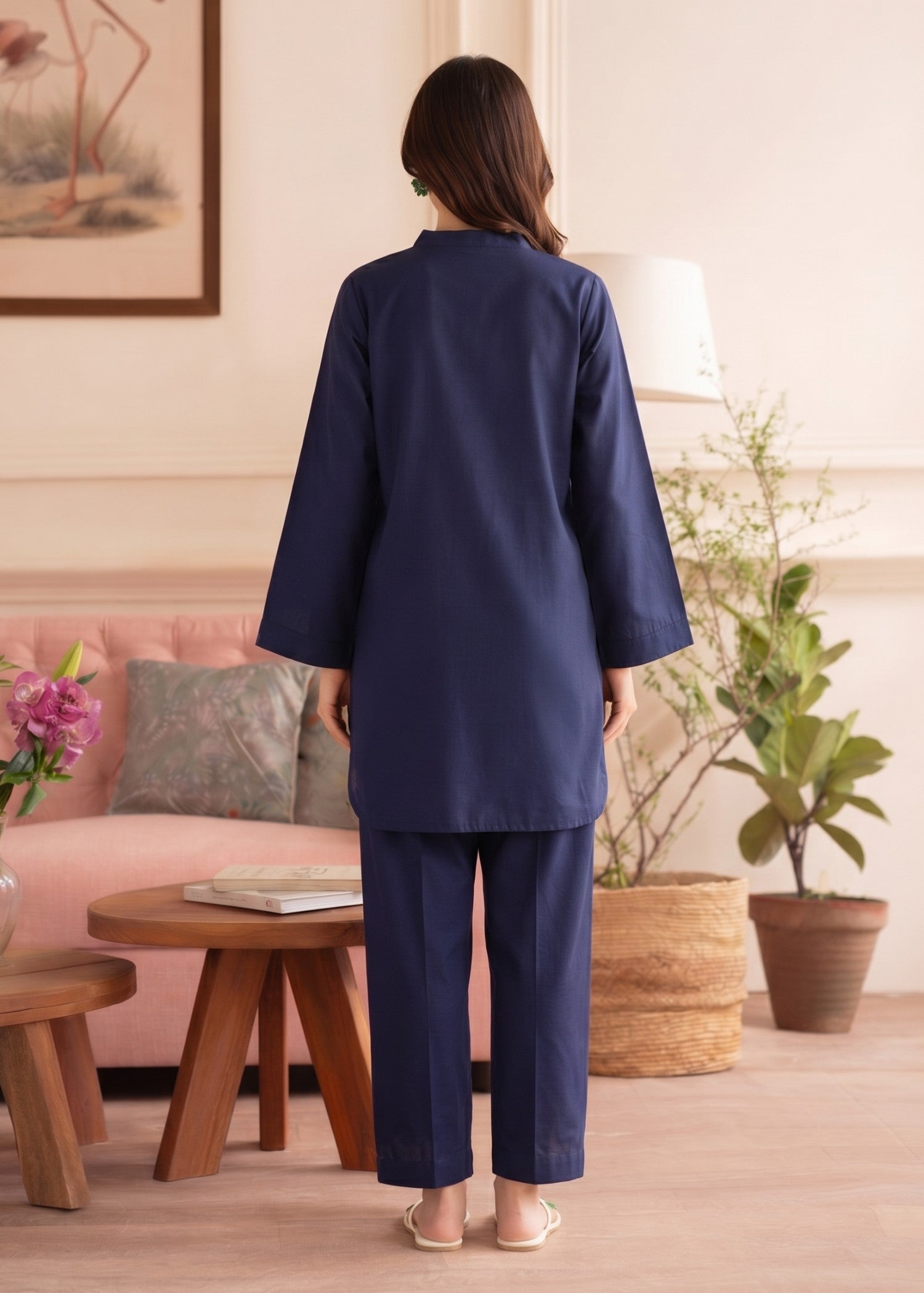 dhanak Co Ord Sets in Dark blue