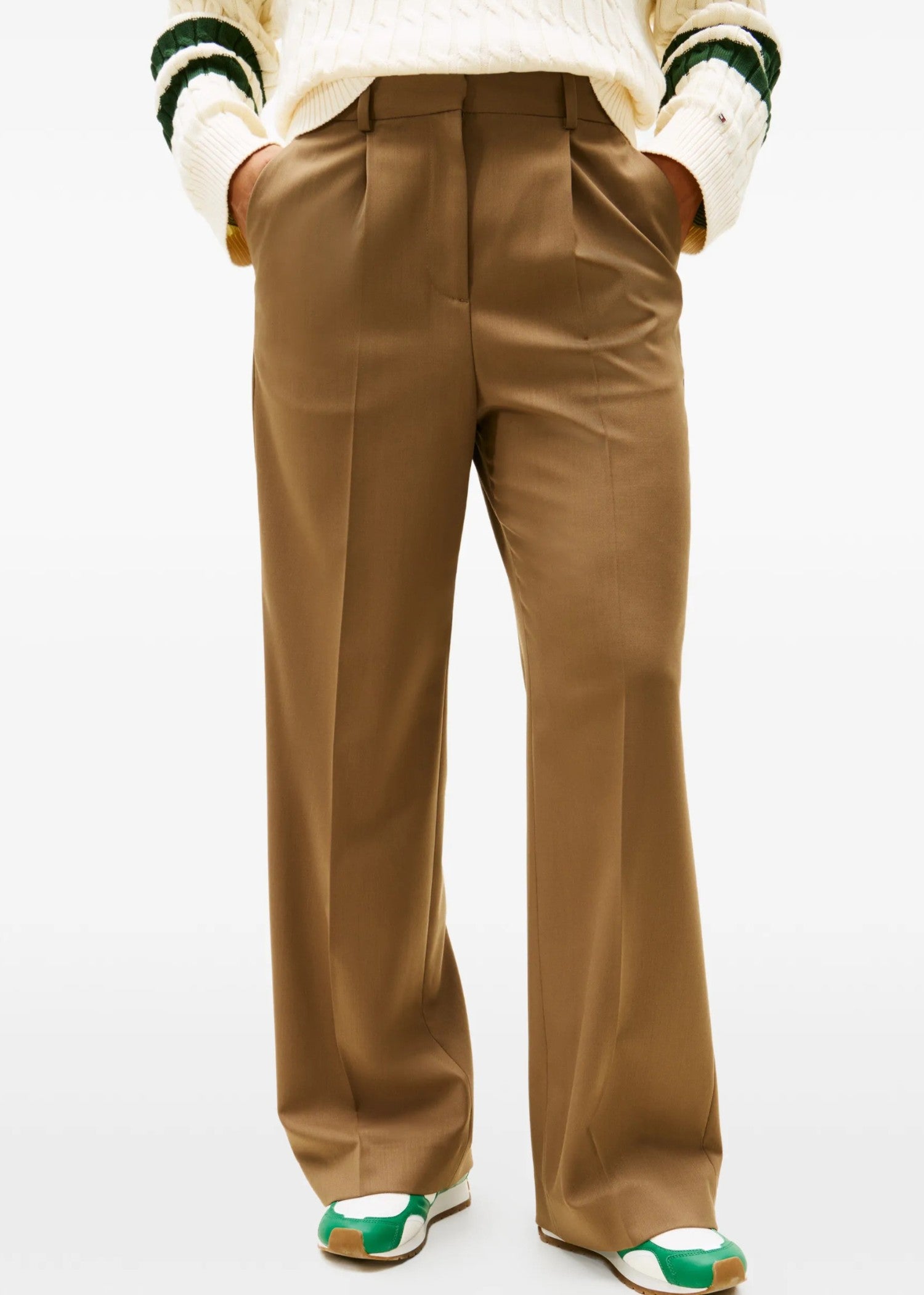 suiting Pants in Camel brown