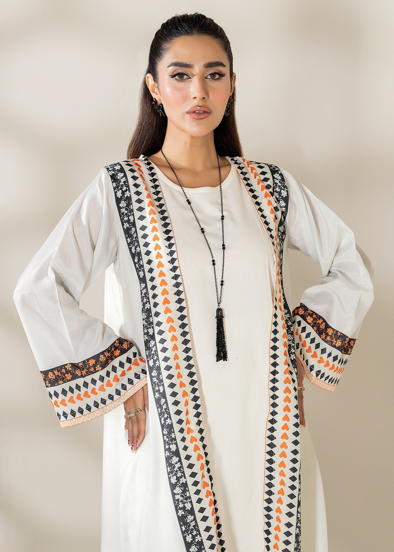 crepe Gown in Off-white