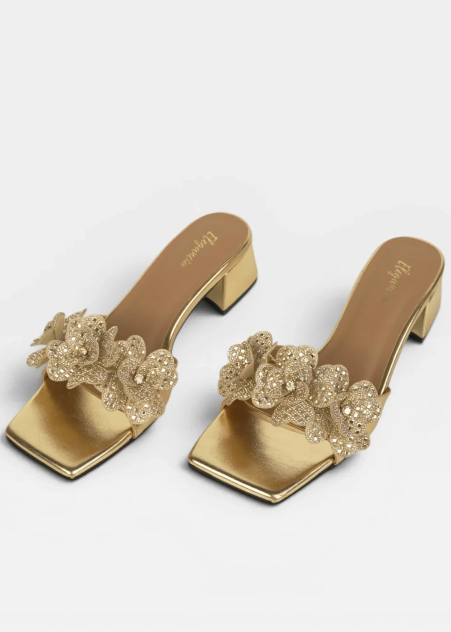Heels in Gold by - High Quality Women Heels LJU2728