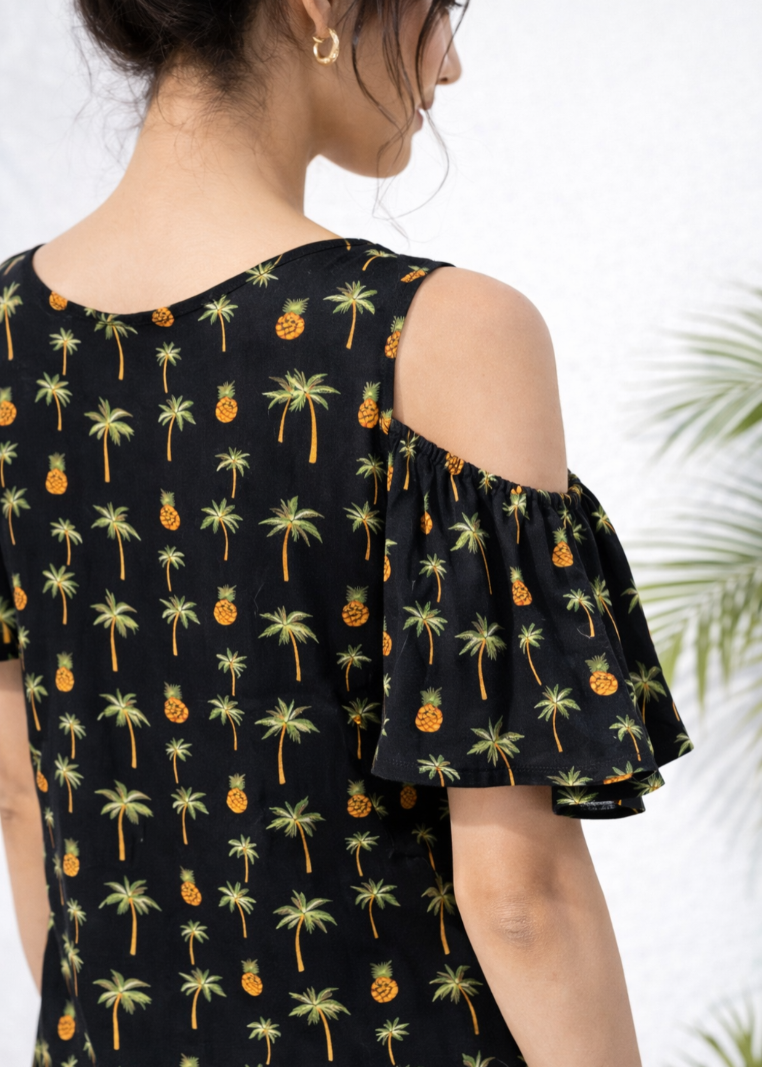 chiffon Tunic in Black