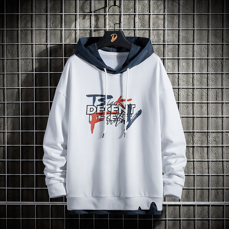 Trendy Brand Men'S Sweater Hooded Jacket Japanese Youth Personality Sweater Casual Clothes