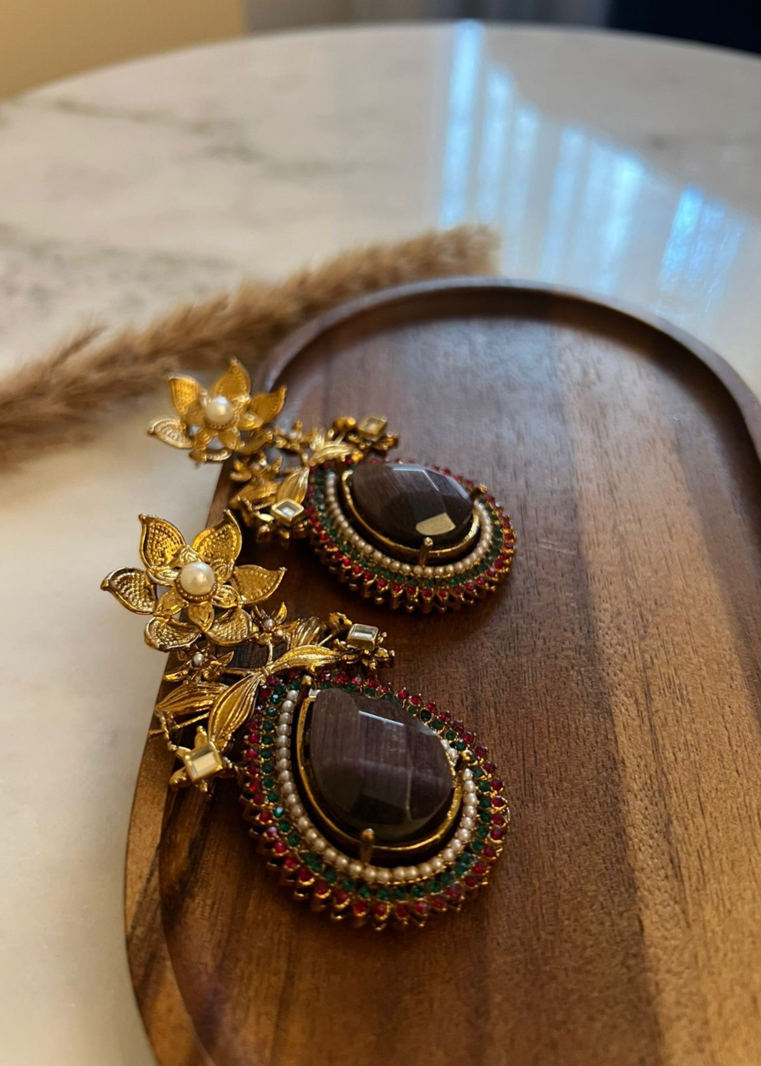 Earrings in Lilac, purple Color by - Trendy Women Earrings BIN8555