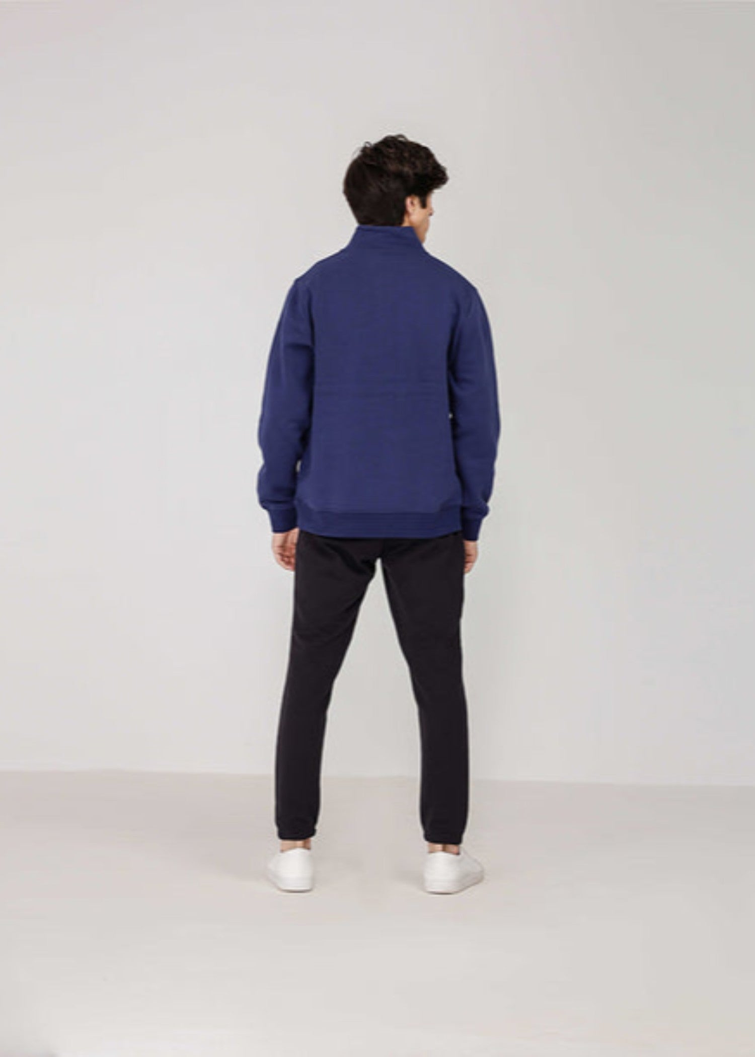polycotton Jacket in Navy blue