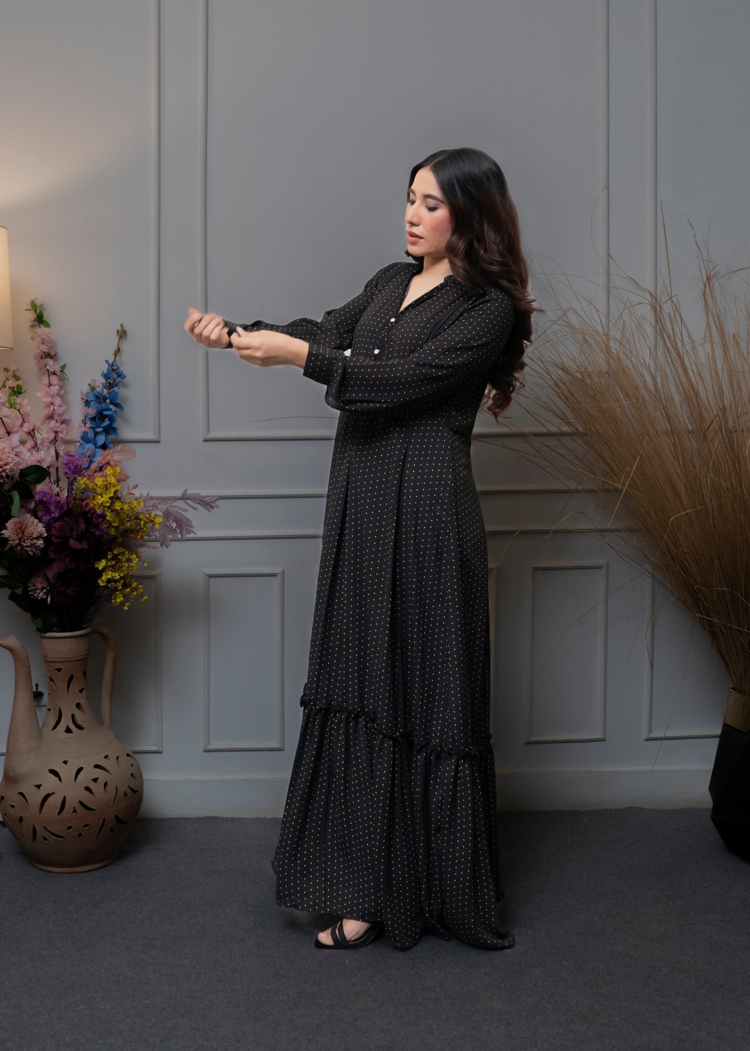 viscose Maxi in Black