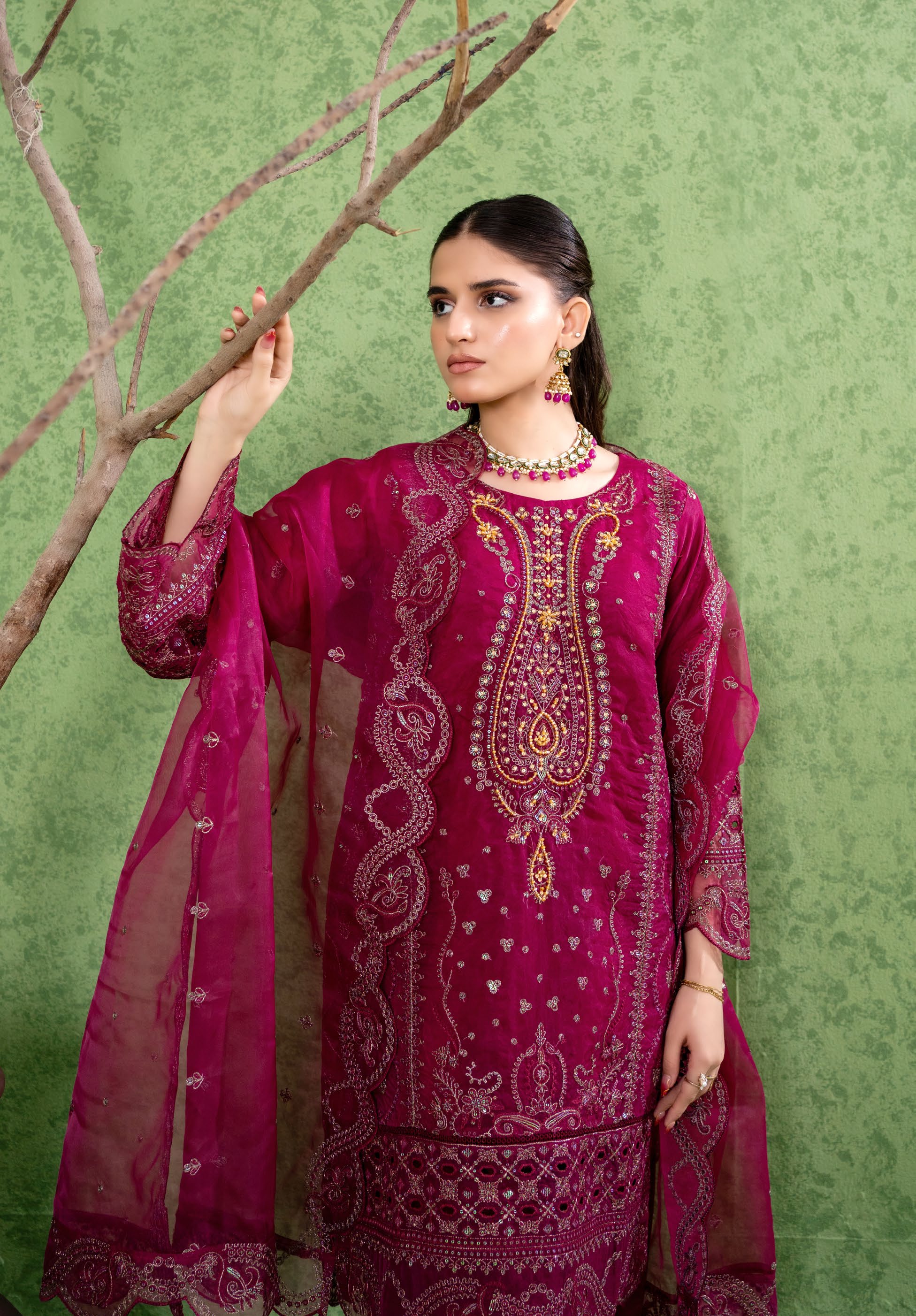 Kahani Festive Pret Organza Formals – D-4