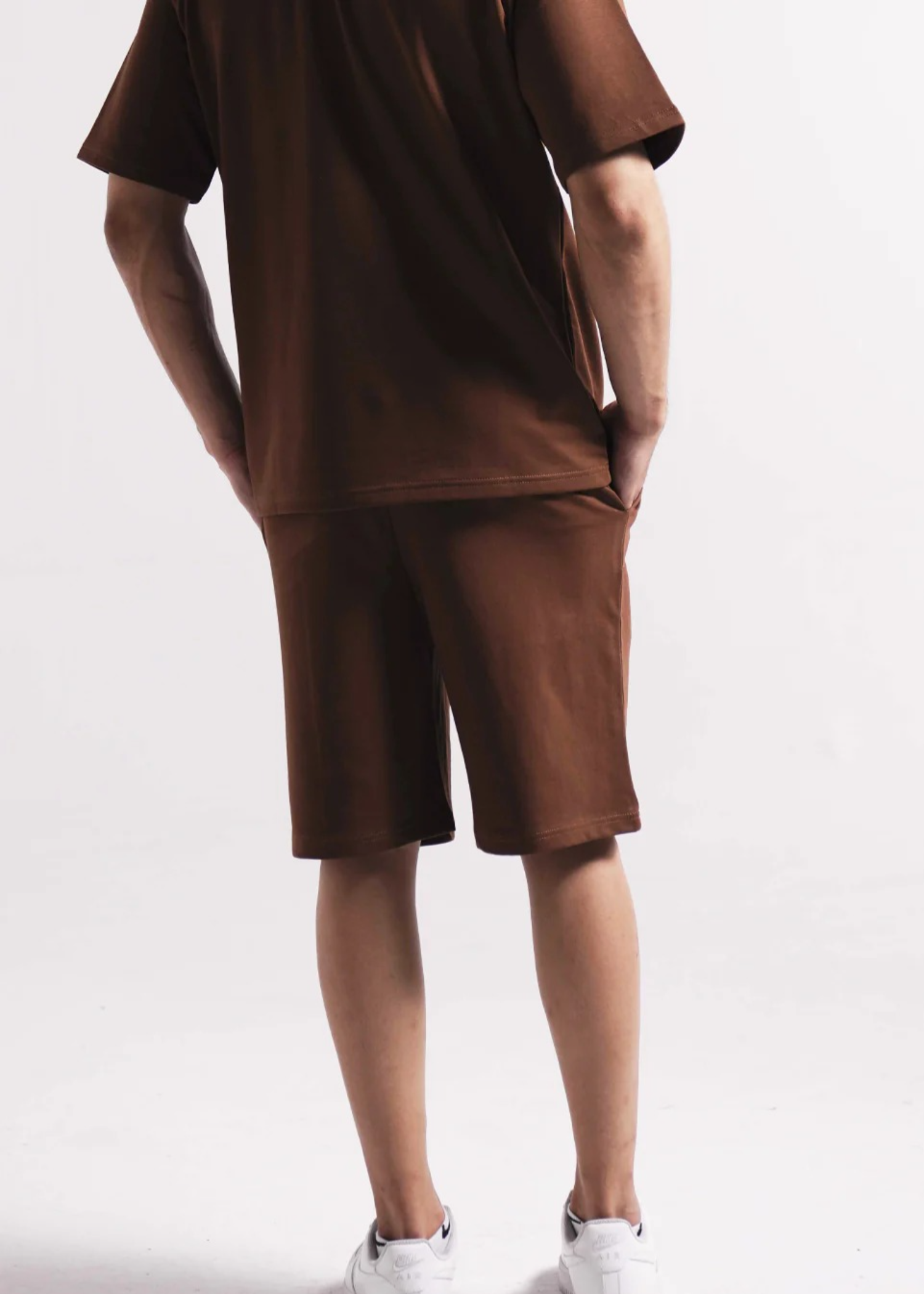 terry Shorts in Brown