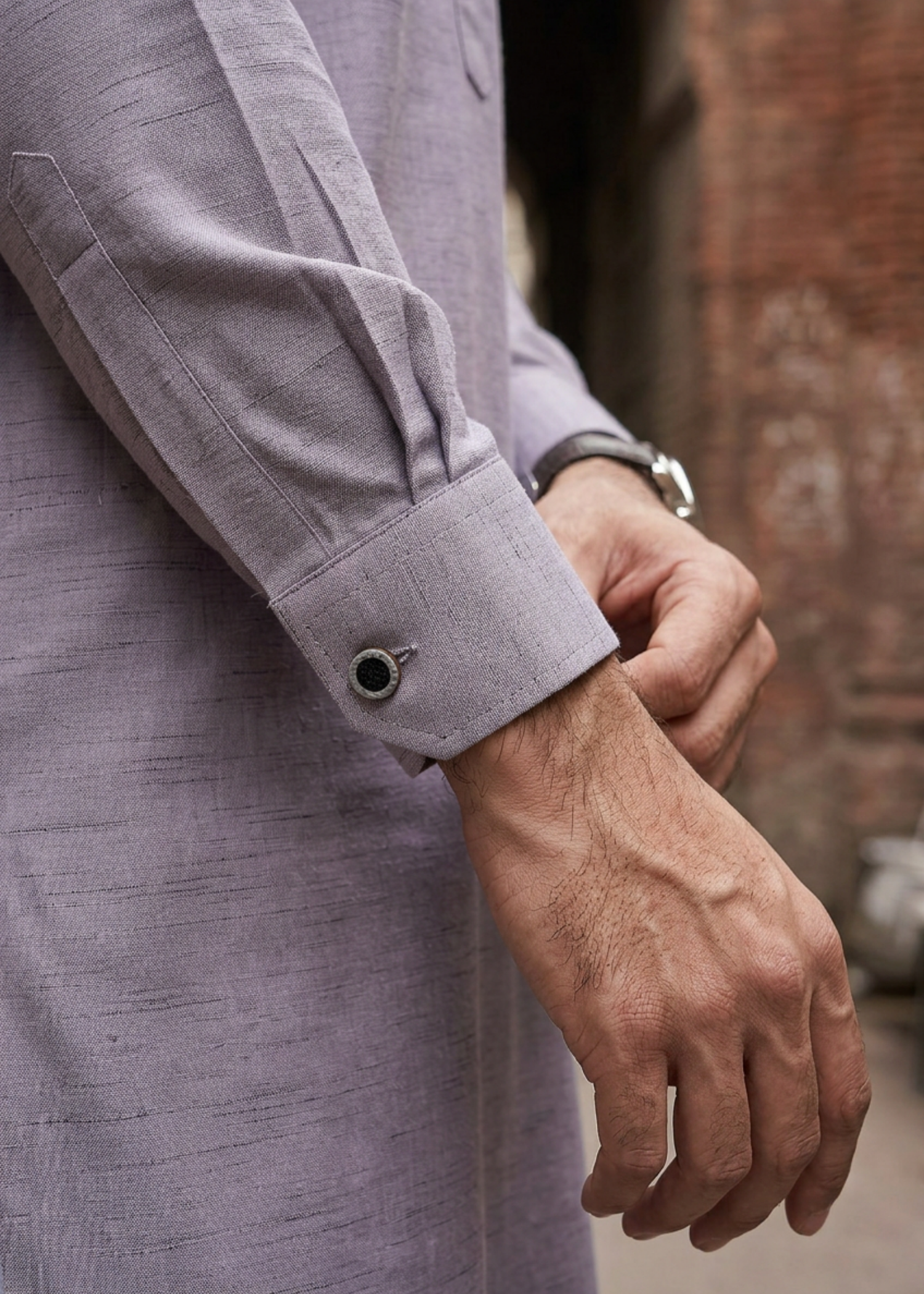cotton Shalwar Kameez in Lavender grey