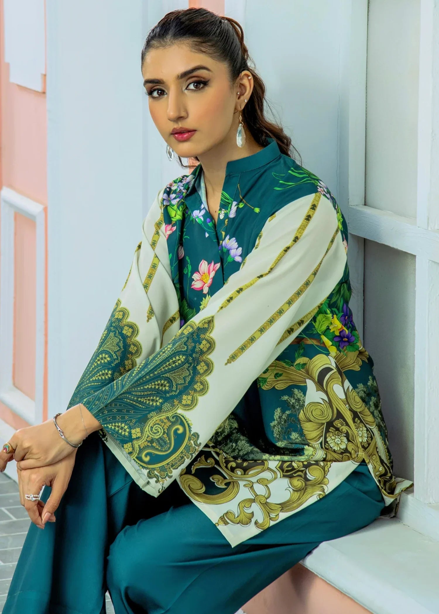 poly lawn Co ord Sets in Multi