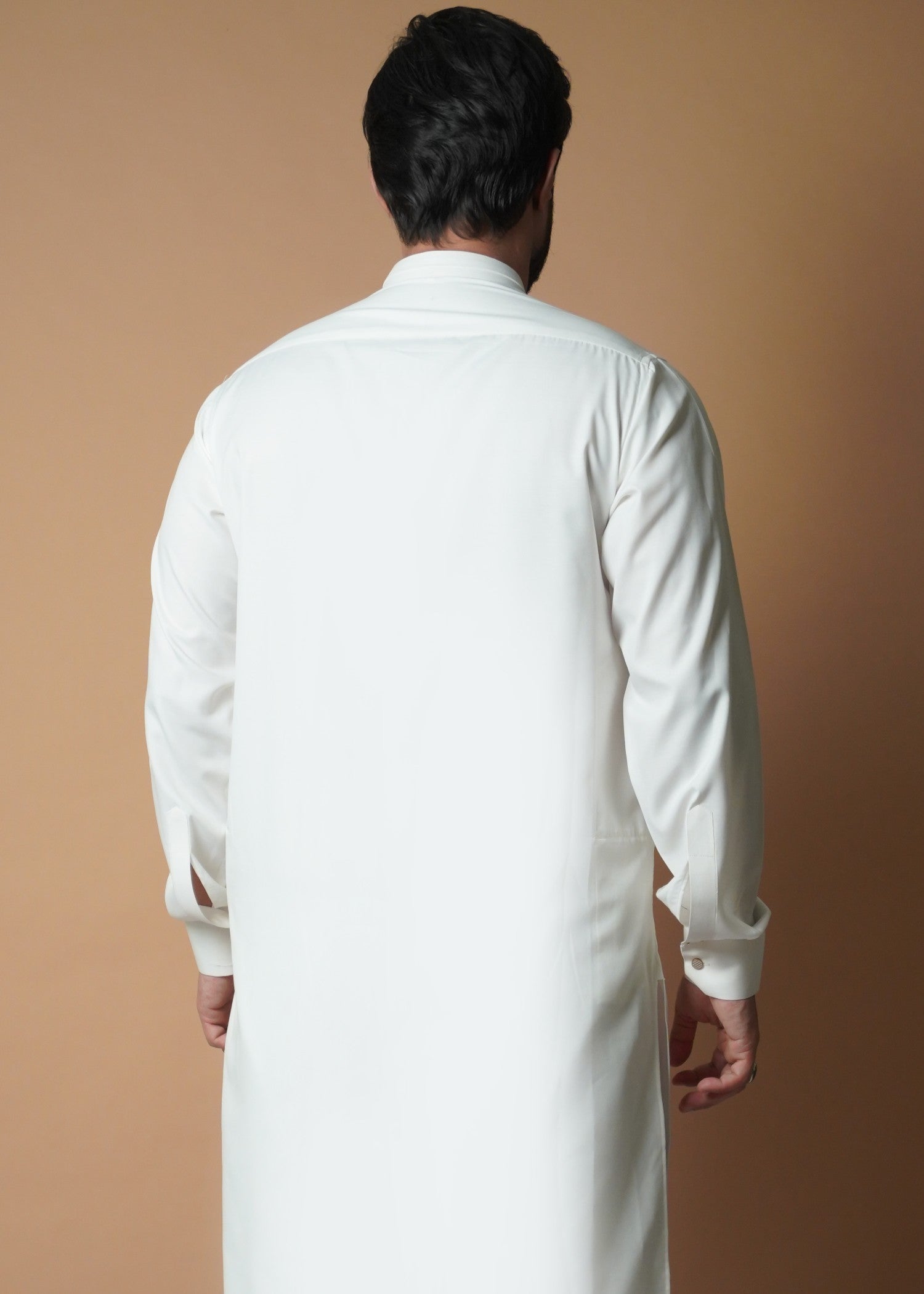 cotton viscose Kurta Set in Off-white