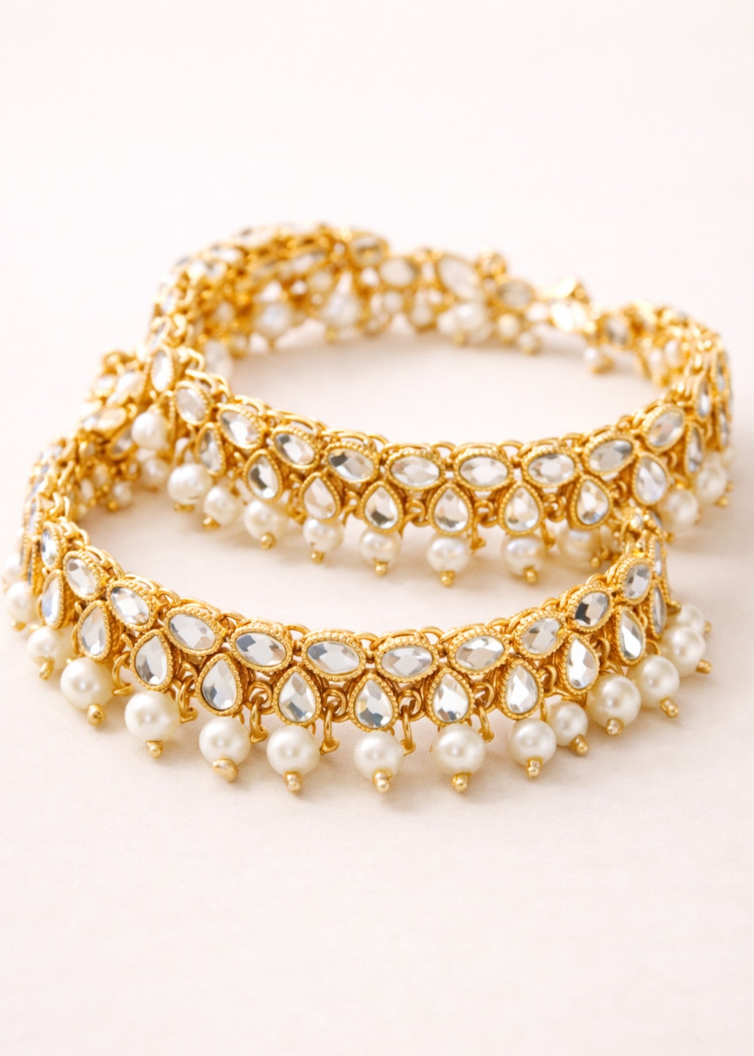 Anklet in White Color by - Trendy Women Anklet CXP2587