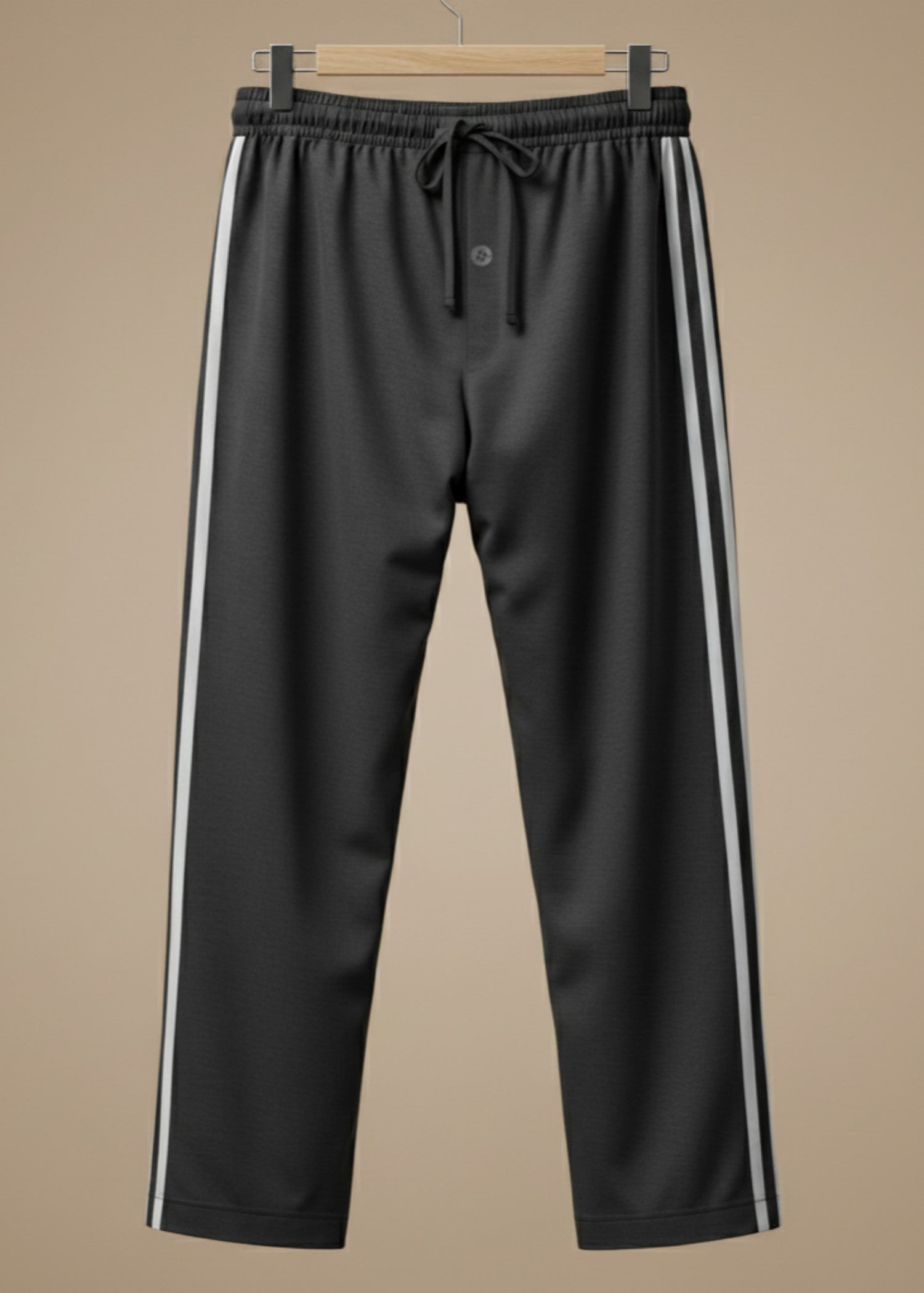 cotton jersey Trousers in Black
