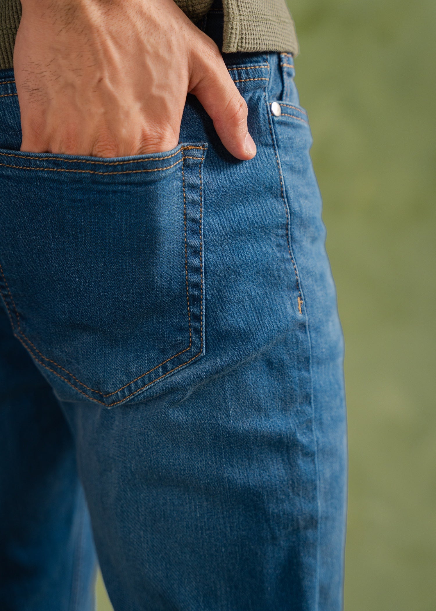 chiffon Jeans in Cobalt blue