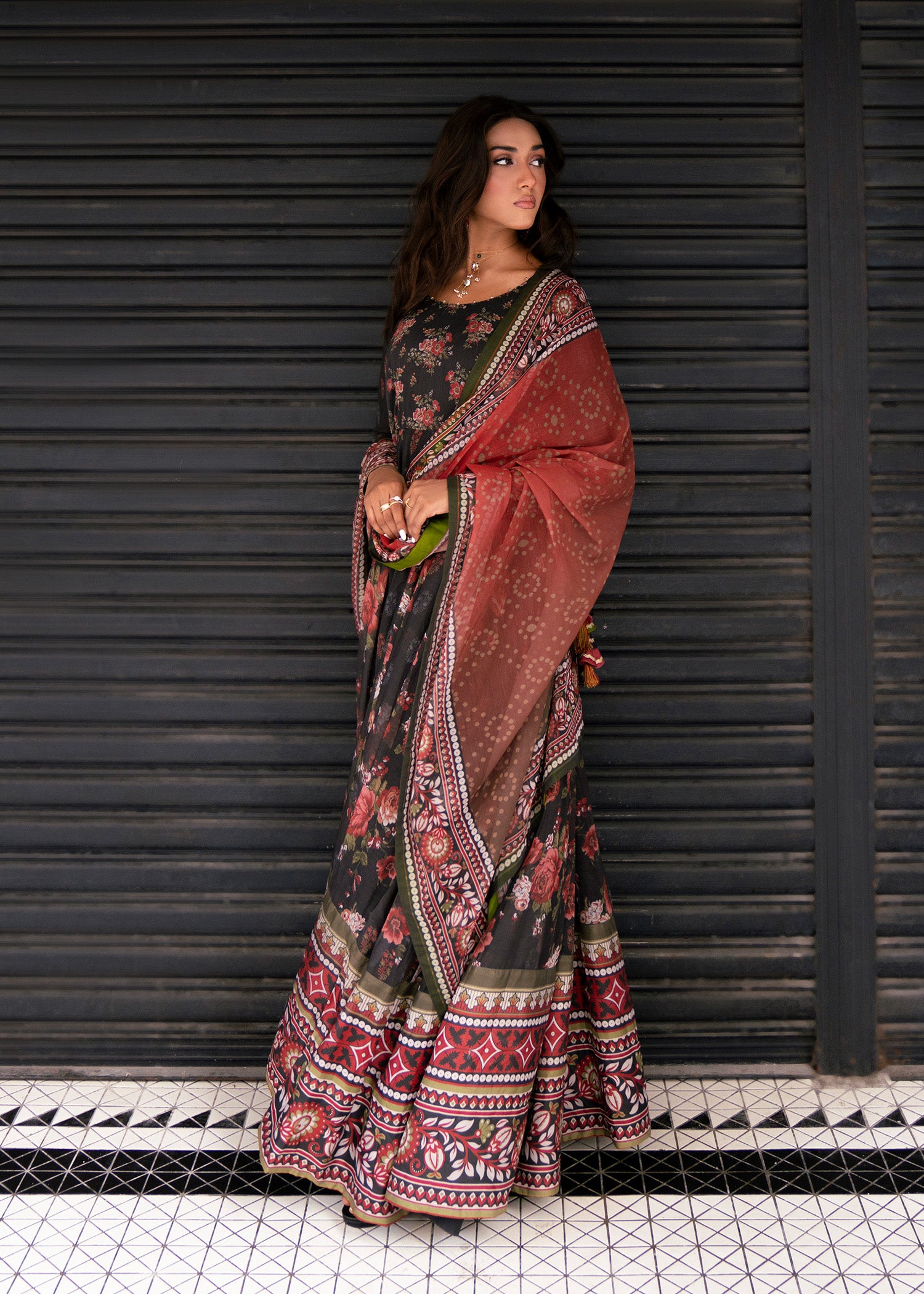 chiffon Maxi in Multi