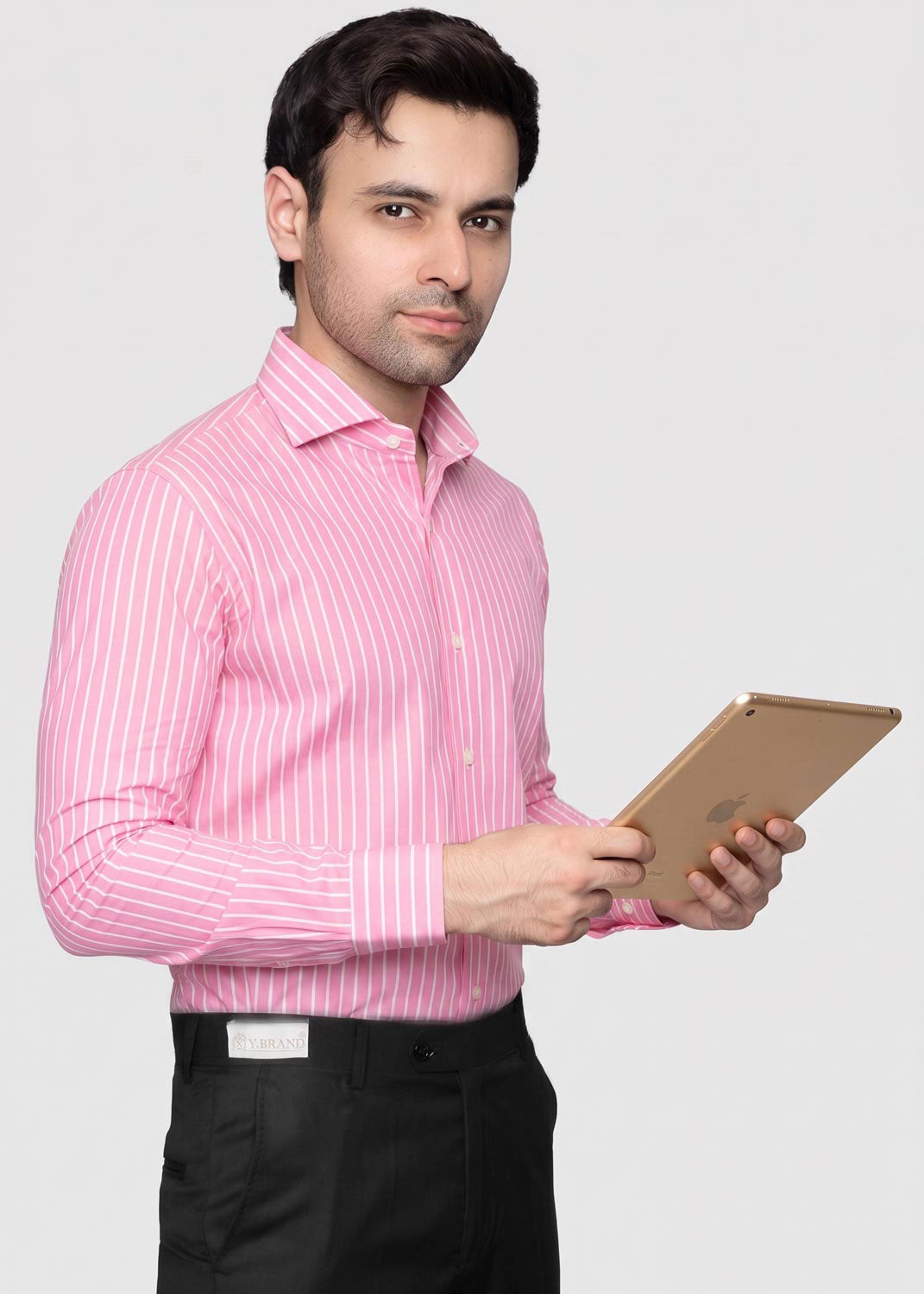 cotton Formal Shirt in Pink