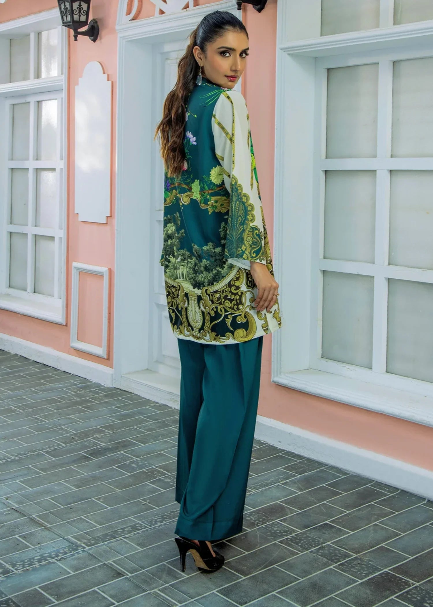 poly lawn Co ord Sets in Multi