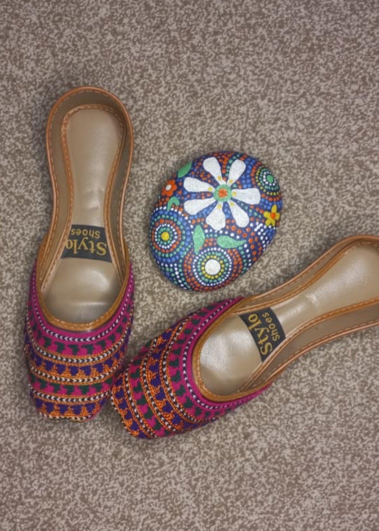 Khussa in Multi by - High Quality Women Khussa NCZ9525