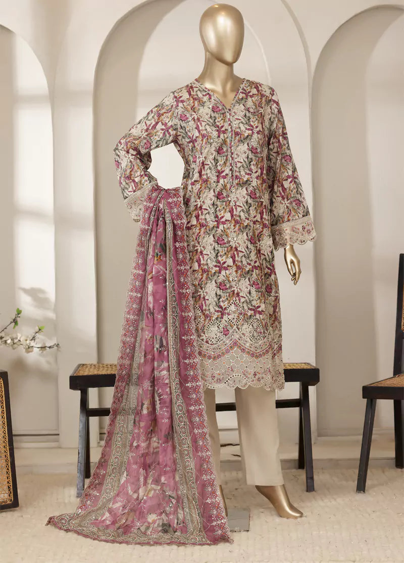 Stitched Laserkari Lawn – 1