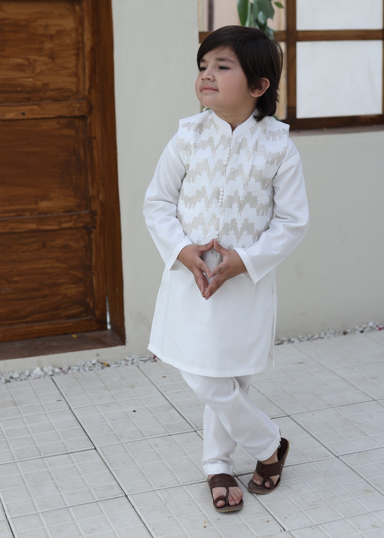 suiting Waistcoat in Ivory