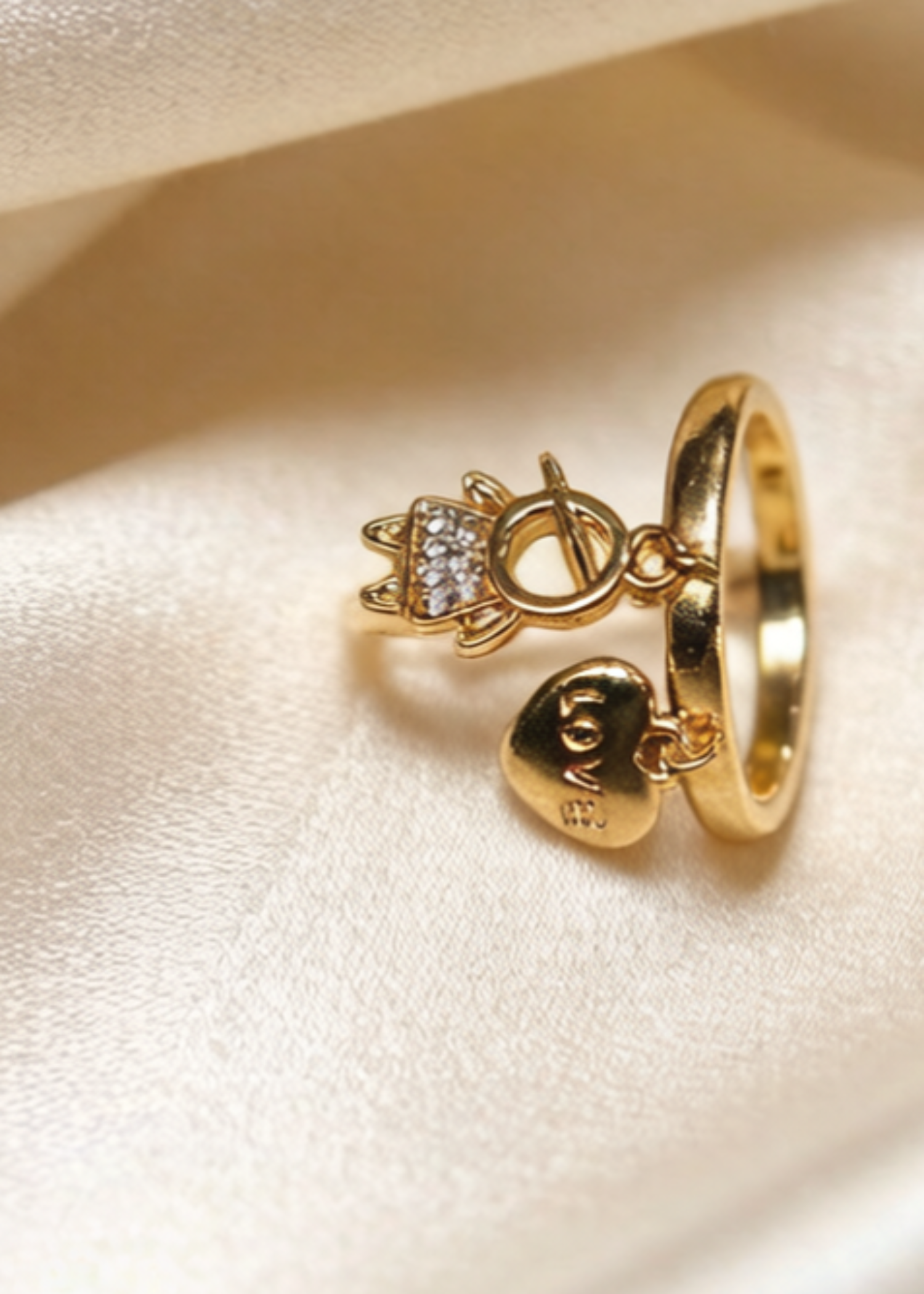 Ring in Gold Color by - Trendy Women Ring VJE8401