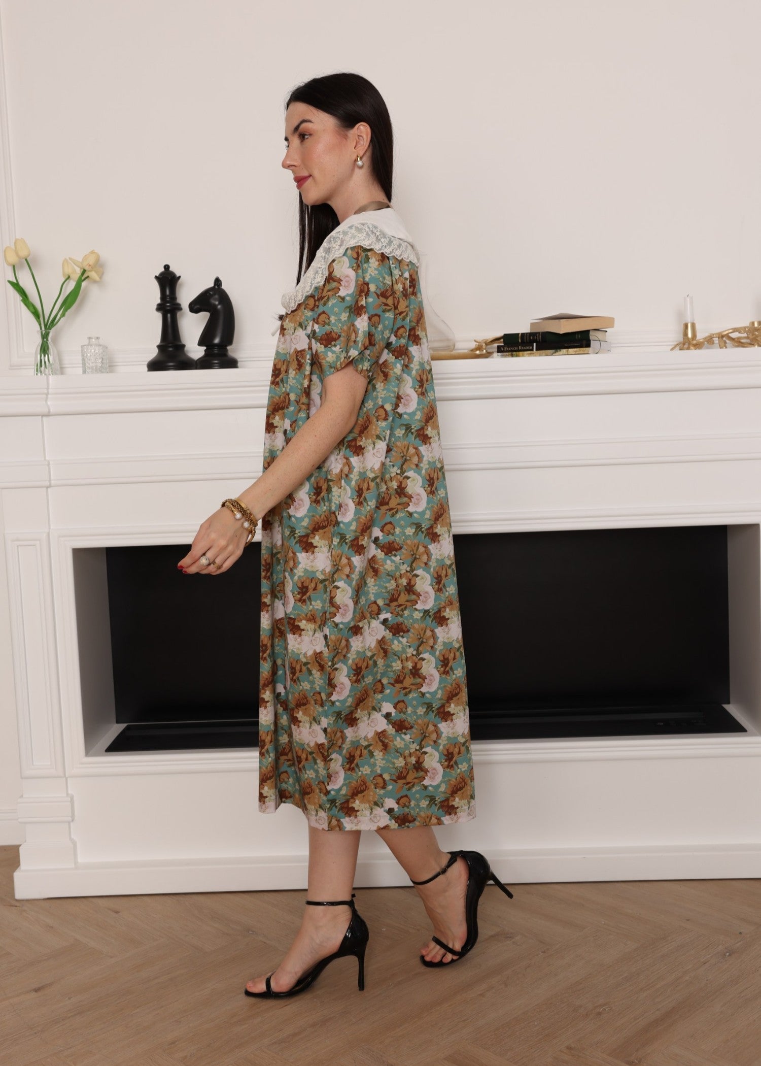 cotton Dress in Pastel green