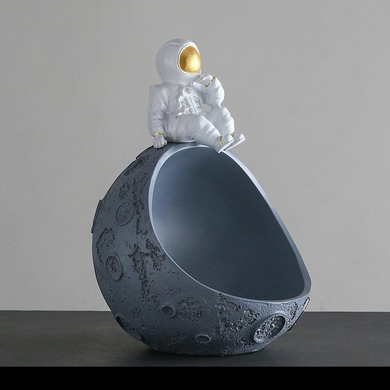 Empty Man Astronaut Resin Crafts Storage Desk Decoration