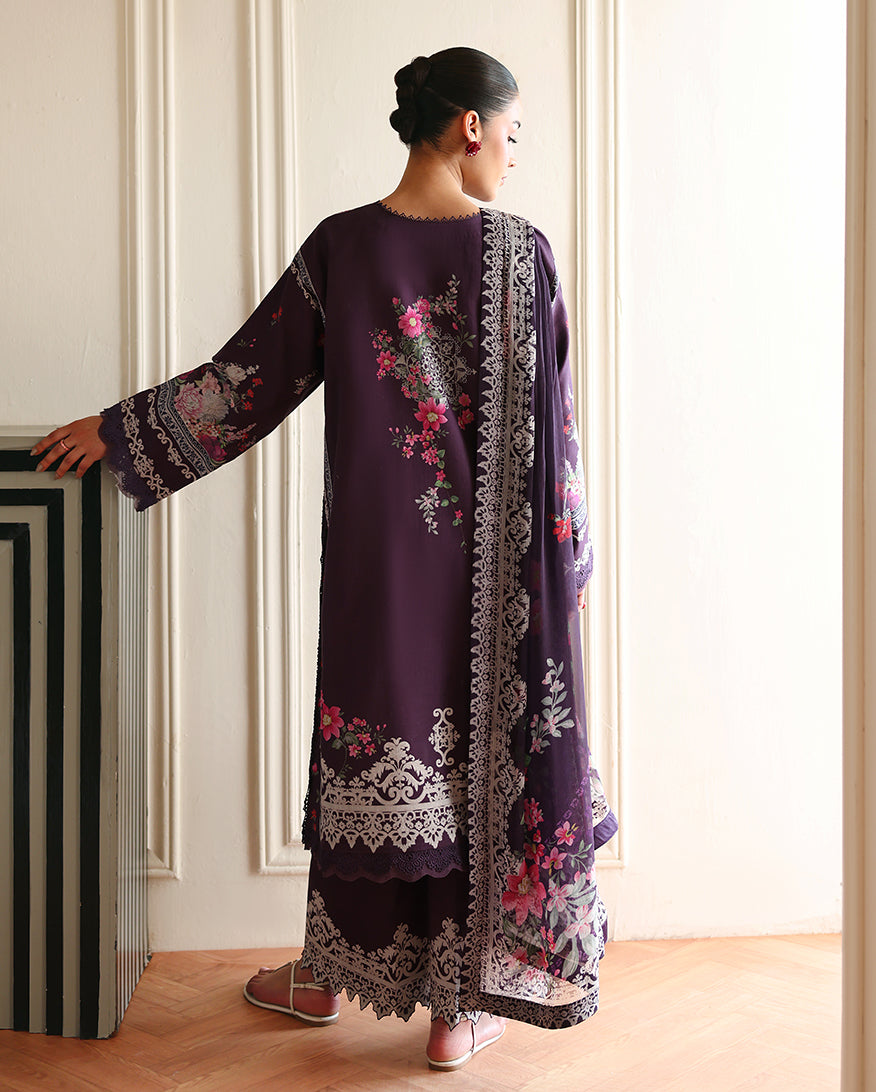 Eclat Garden Printed Lawn – Poppy bloom
