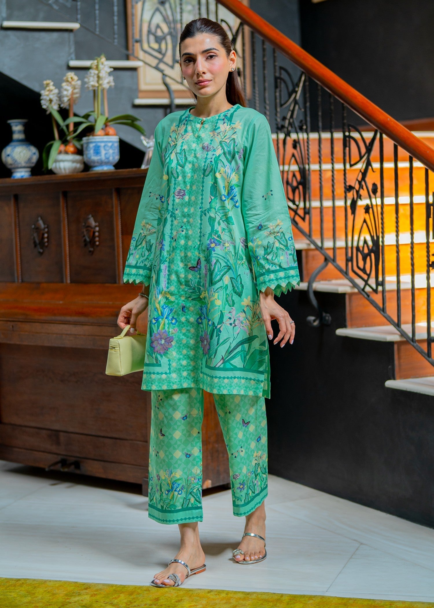 cambric Unstitched in Mint green