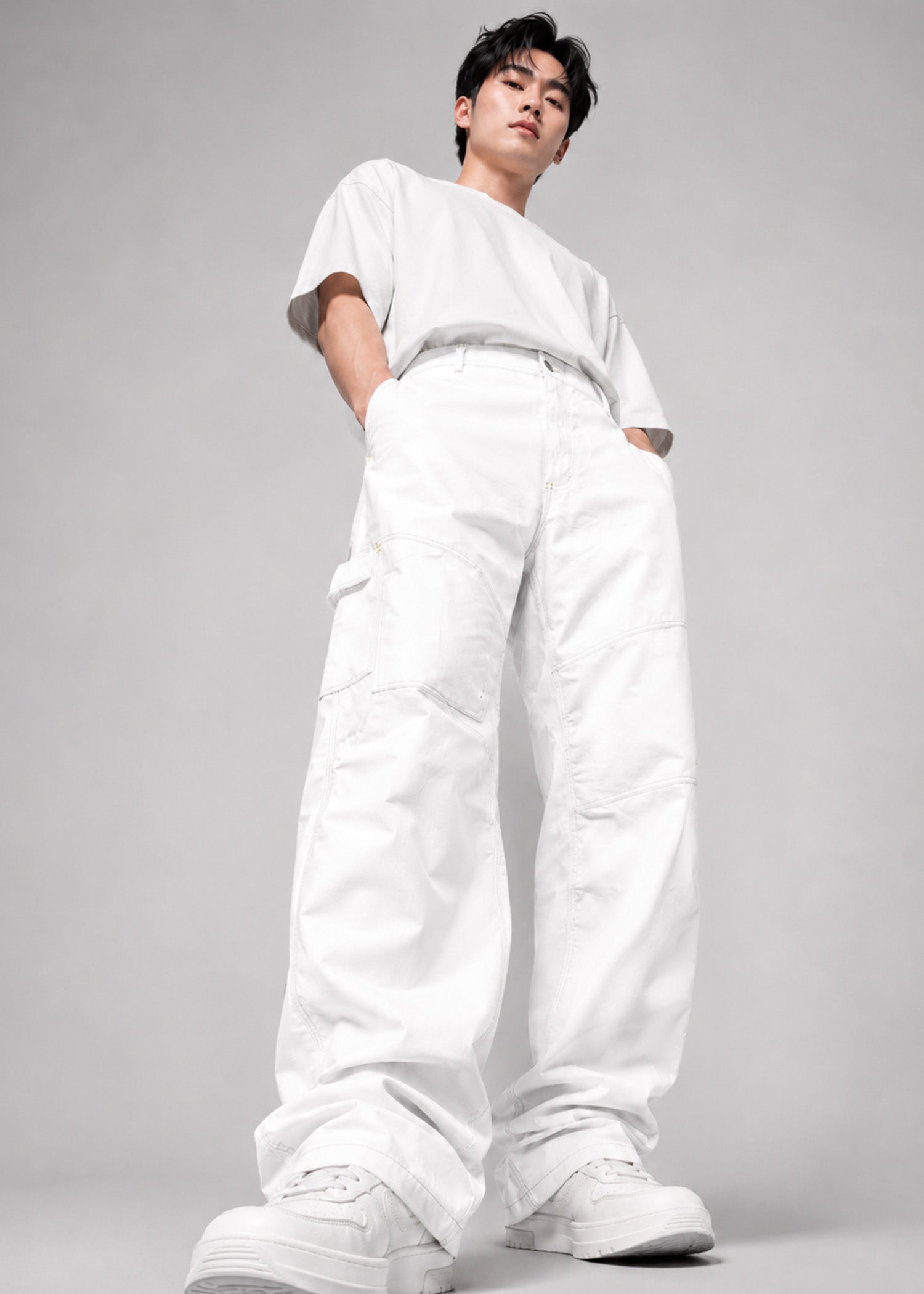 cotton Pants in White